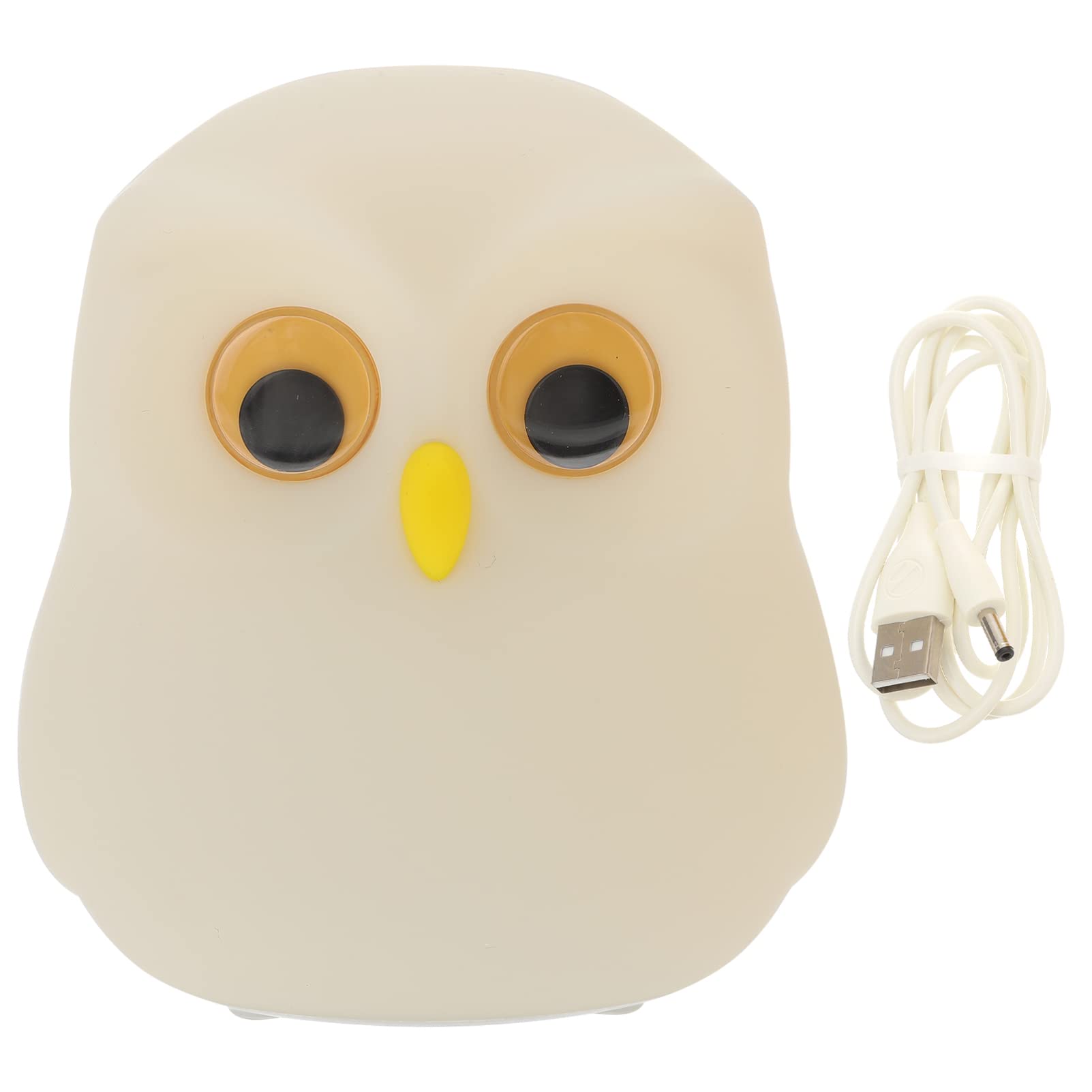 OSALADI Owl Night Light with Remote Control - 16 Color Changing LED Table Lamp for Bedroom, Kids Room, Nursery - Portable USB-Powered Night Light for Home Decor & Relaxation (Perfect for Nighttime Reading, Baby Care & Creating a Soothing Atmosphere)