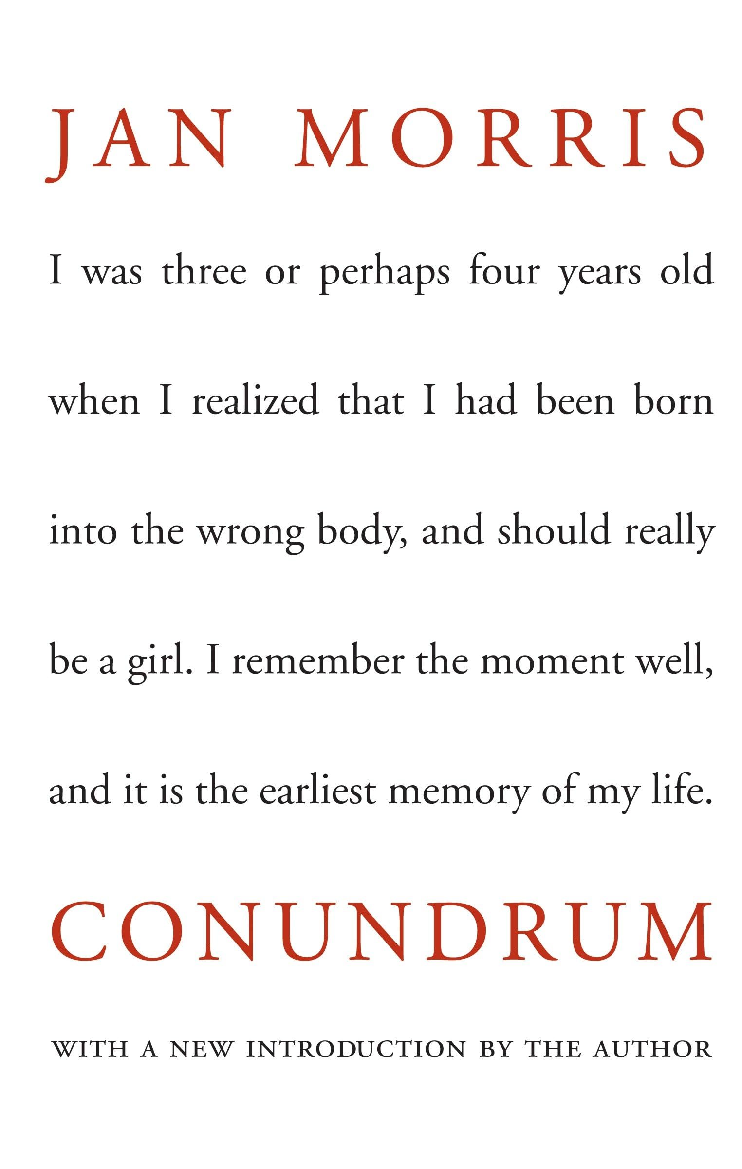 Conundrum - New York Review Books Classics | Thought-Provoking Literary Fiction for Book Clubs & Personal Reading