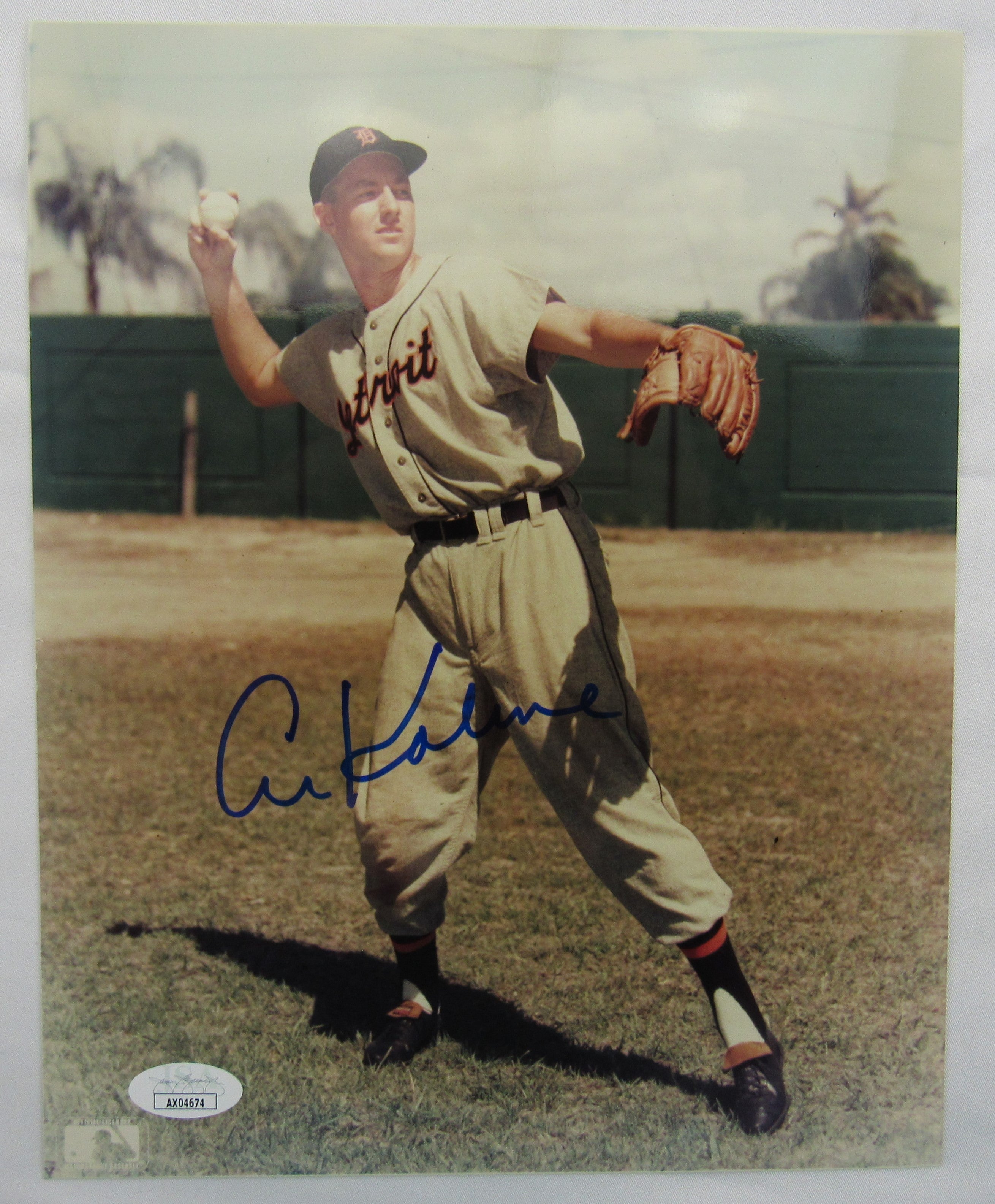 Authentic Al Kaline Autographed 8x10 Photo with JSA COA AX04674 - Perfect for Baseball Memorabilia Collectors and Detroit Tigers Fans
