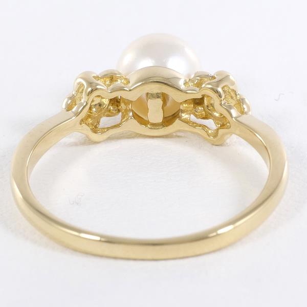 18K Yellow Gold Pearl Ring for Women - 12.5mm Genuine Pearl Jewelry, Elegant Bridal Gift, Anniversary Present & Special Occasion Accessory (Perfect for Weddings, Parties and Date Nights)