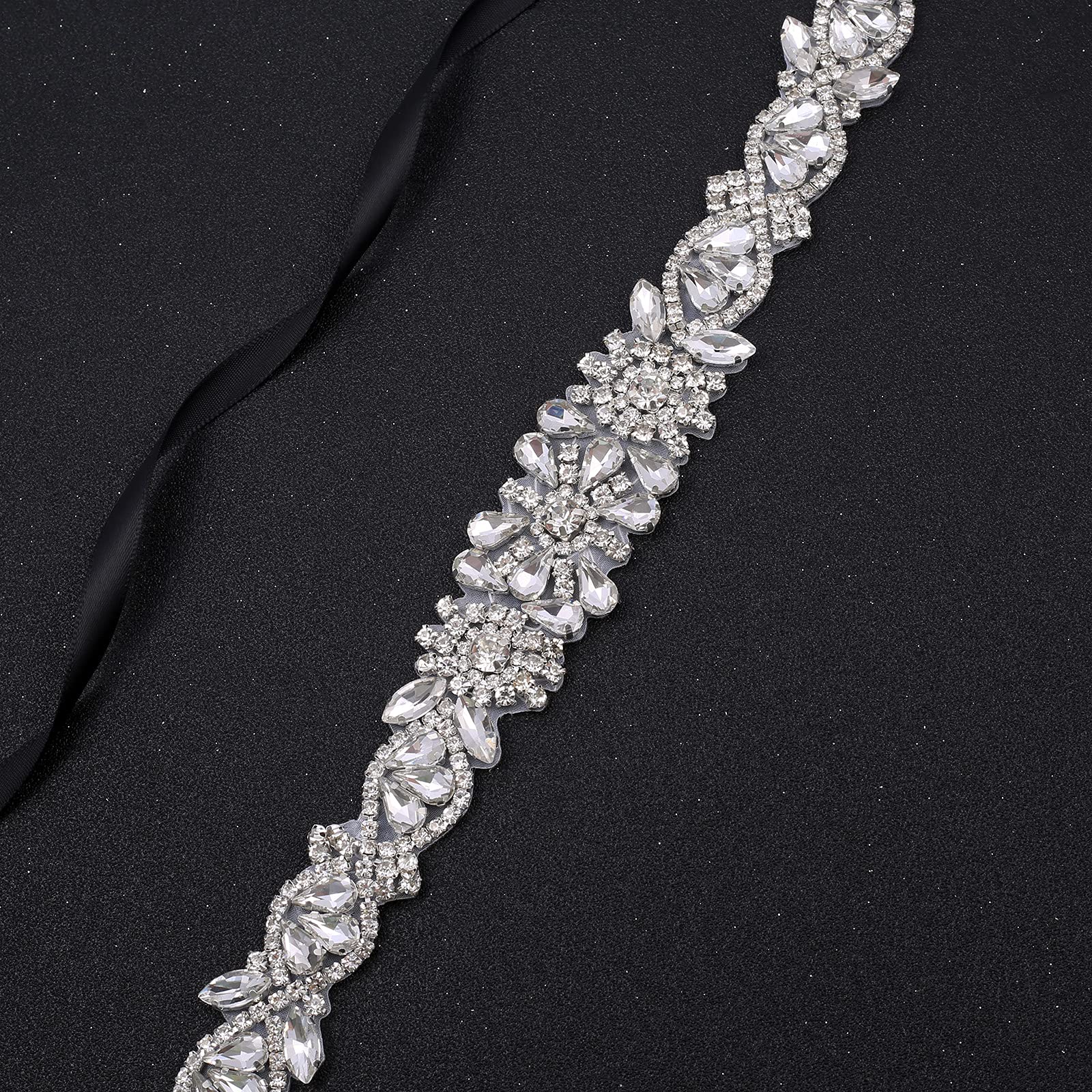 Sparkling Rhinestone Wedding Belt for Bride & Bridesmaids - Elegant Crystal Sash for Wedding Dresses | Perfect for Bridal Shower, Ceremony & Reception Accessories