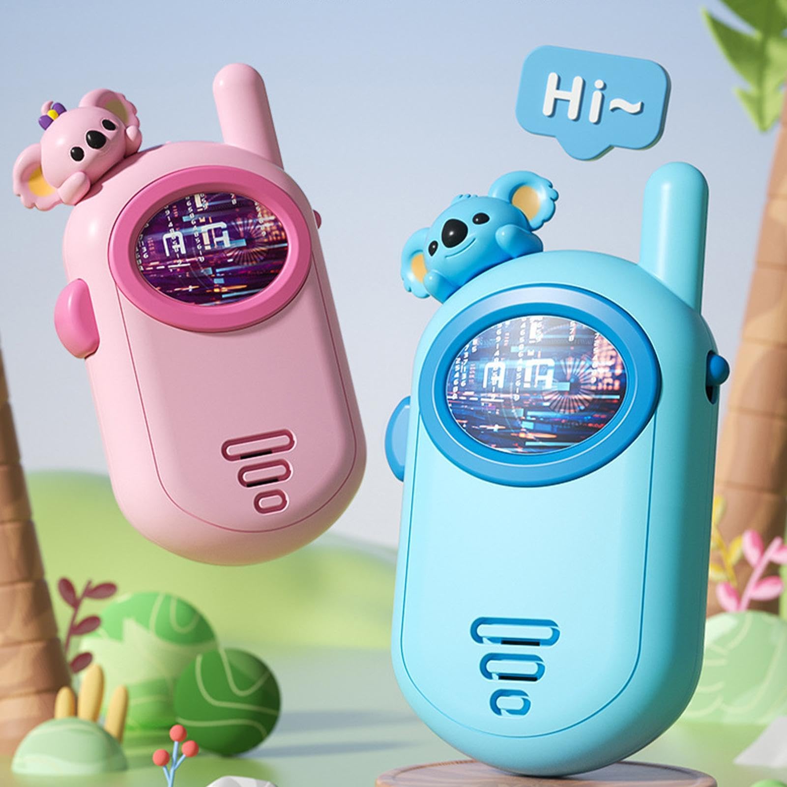 Wscwl Kids Walkie Talkie Toy - Adorable Cartoon Koala Design, 2-Way Radio, Portable & Durable - Perfect for Outdoor Play, Camping, and Family Adventures