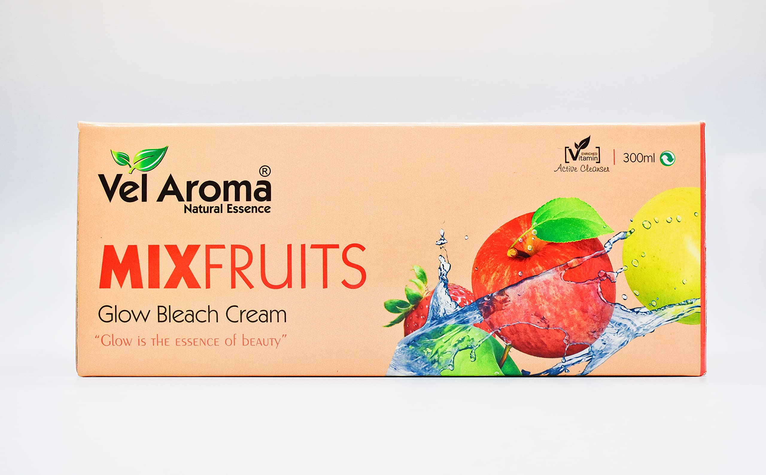 Vel Aroma Mix Fruit Facial Bleach Cream 300ml - Skin Brightening & Whitening Treatment for Glowing Complexion | Perfect for Bridal Prep, Special Occasions & Daily Skincare Routine