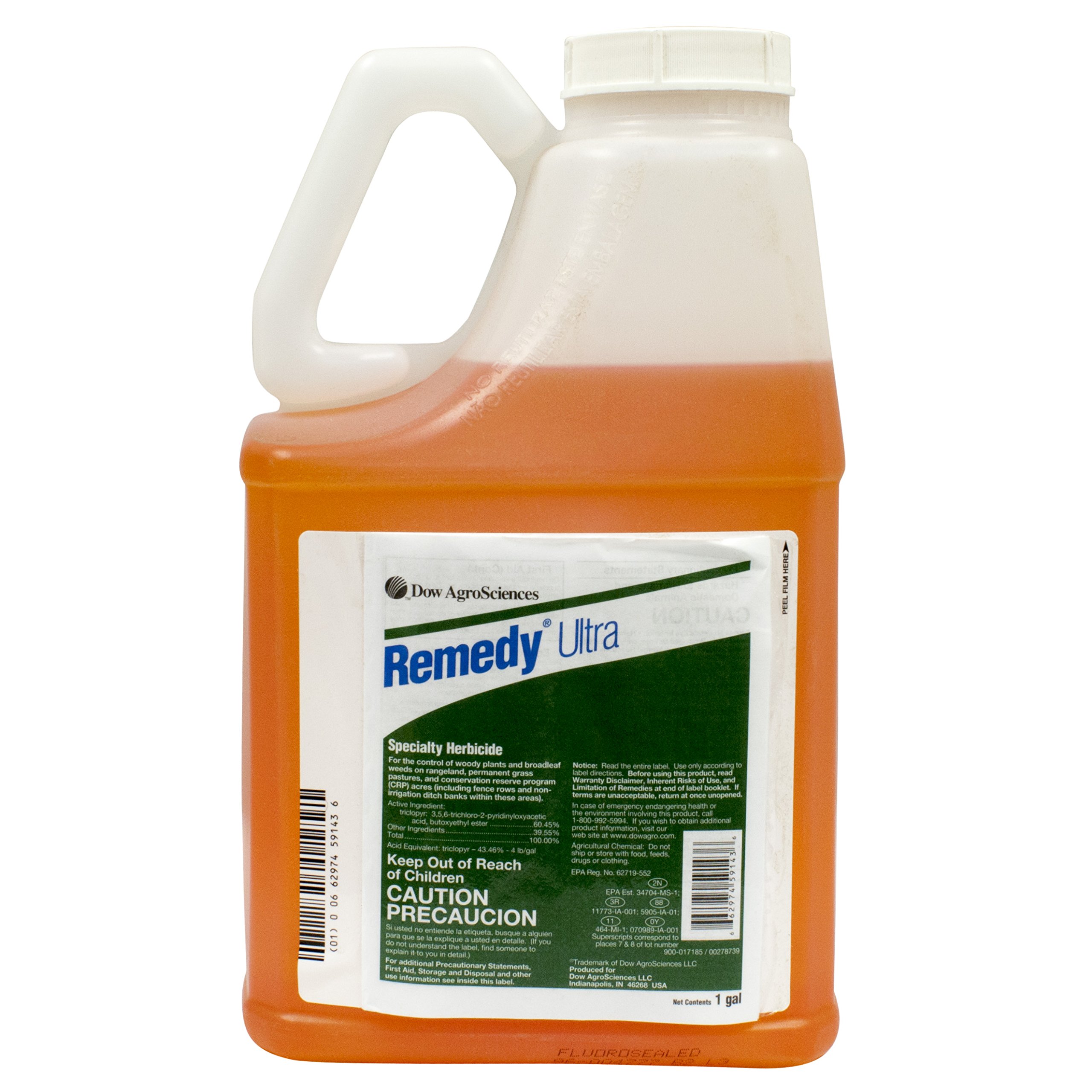 Triclopyr Concentrated Herbicide for Weed & Brush Control - 1 Gallon for Rangeland, Pasture & Fence Lines | Compatible with GrazonNext & ForeFront HL | Ideal for Agricultural, Ranch & Land Management Use