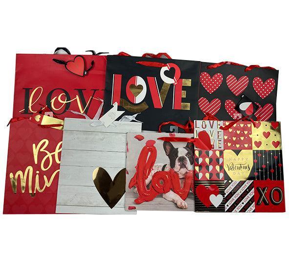 Valentine's Day Gift Bags Bulk 125 Cases (3000 Pcs) - Perfect for Party Favors, Wedding Decorations & Romantic Gift Packaging
