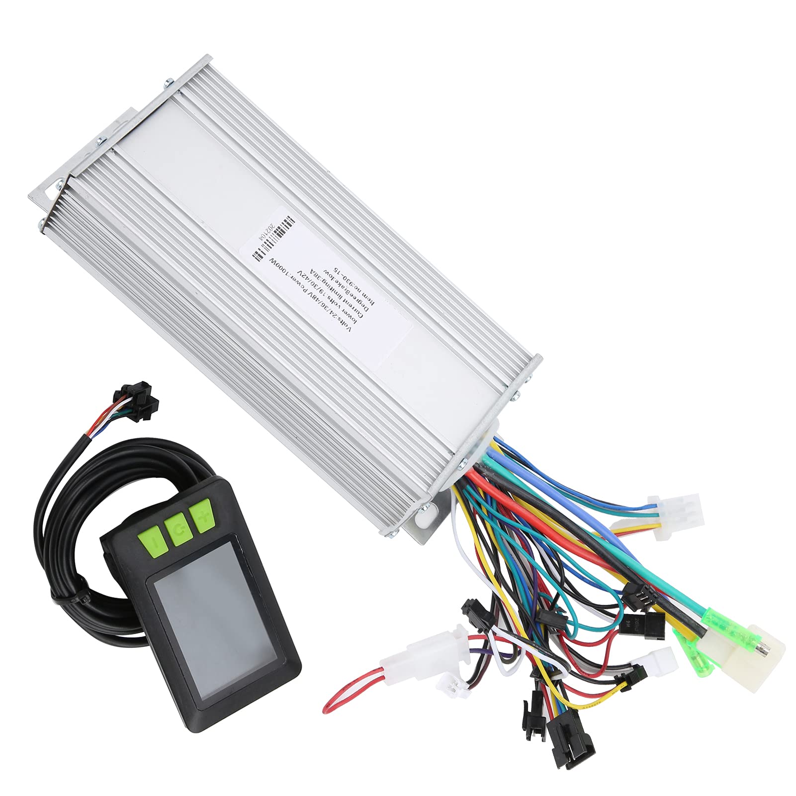 36V/48V 1000W Brushless Motor Speed Controller with LCD Display - Compatible with Electric Scooters & Bikes (22.5mm/0.9in Handlebars) - Perfect for Commuting, Off-Road Adventures & DIY E-Bike Projects