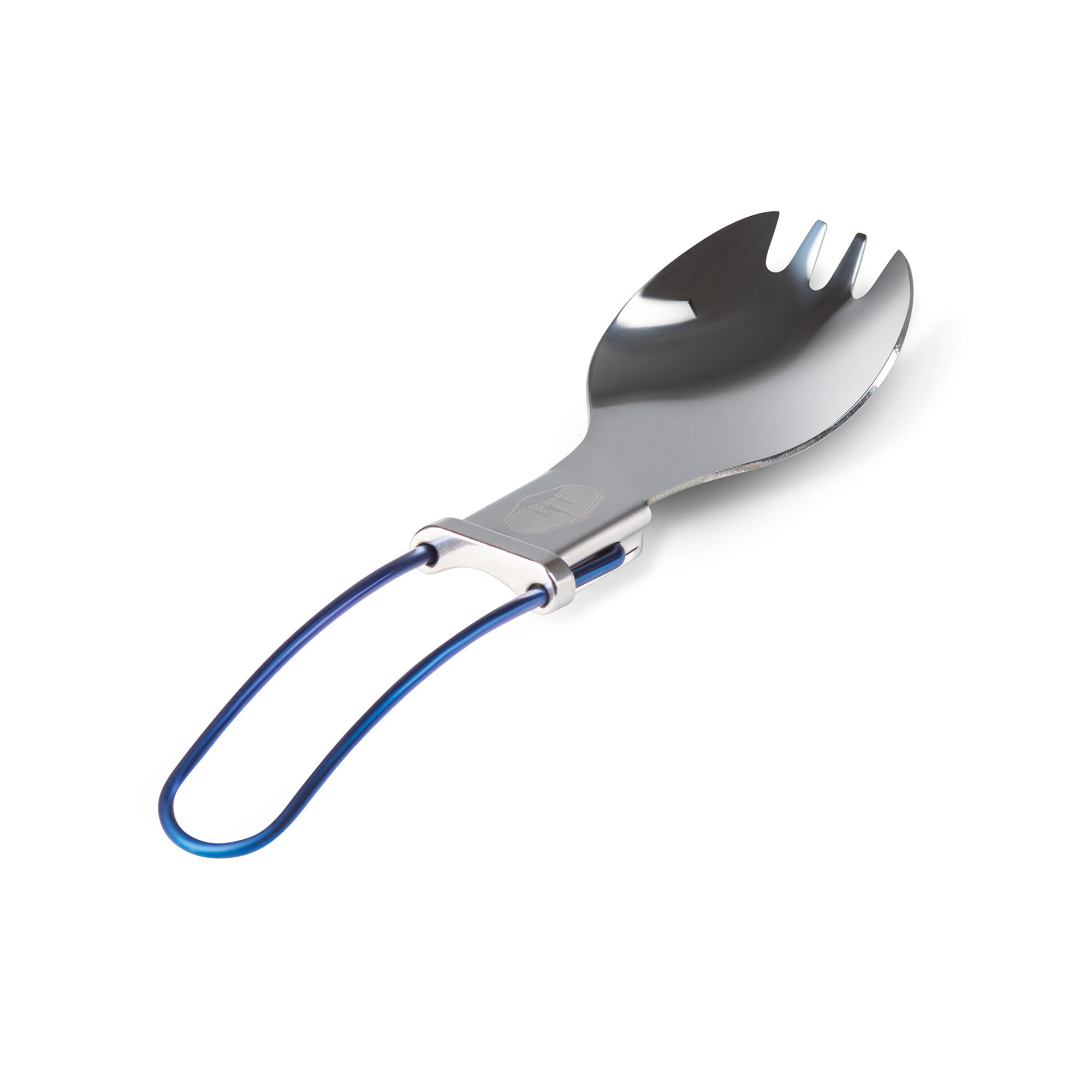Lightweight Glacier Folding Spork - Portable Camping Utensil for Hiking, Backpacking & Outdoor Adventures