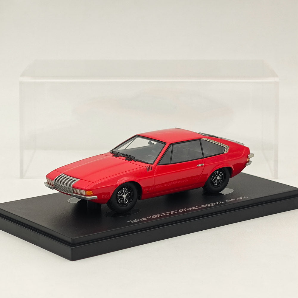 1/43 Scale AutoCult Avenue 43 Volvo 1800 ESC Viking Coggiola 1971 Red Resin Model Car #60037 - Collectible Diecast Vehicle for Display, Gifts & Car Enthusiasts