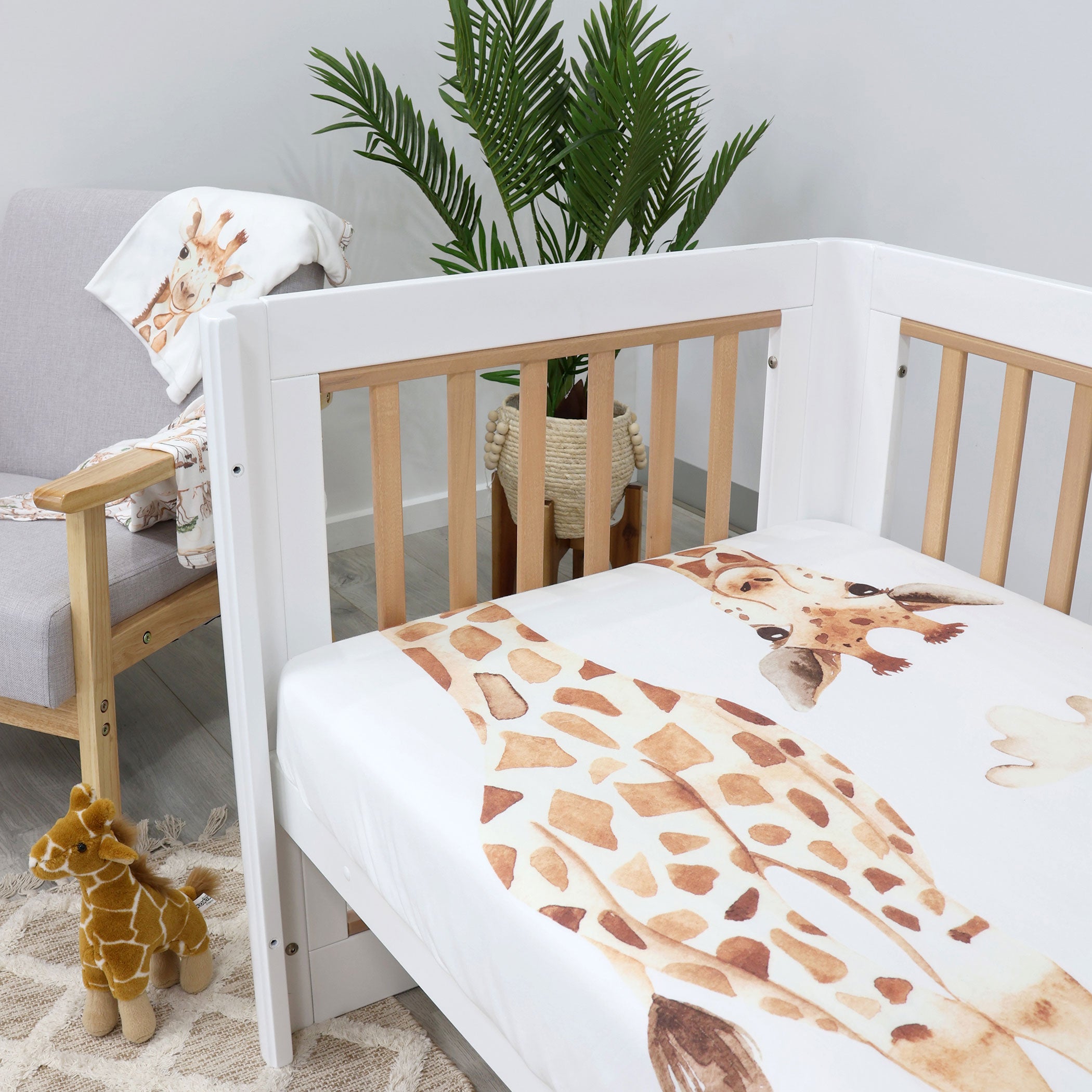 Adventure Bamboo 2-Pack Jersey Cot Fitted Sheets - Soft & Breathable for Baby Crib, Toddler Bed, and Travel Cots - Perfect for Nursery, Daycare, and Home Use