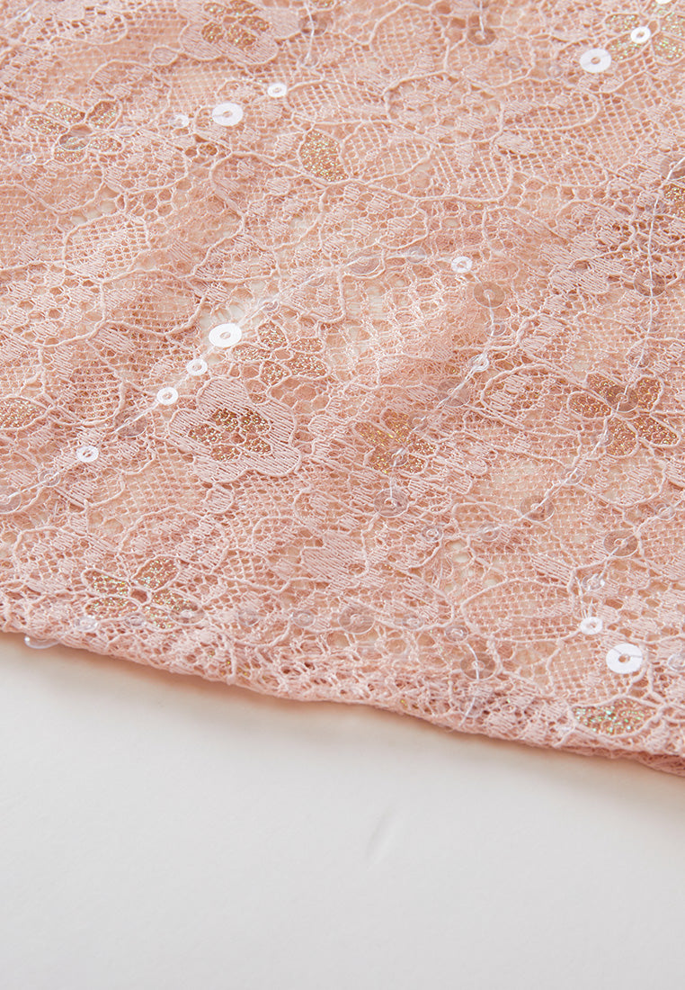 Elegant Ruffle Trim Concealed Button Lace Blouse for Women - Perfect for Office Wear, Date Night & Special Occasions