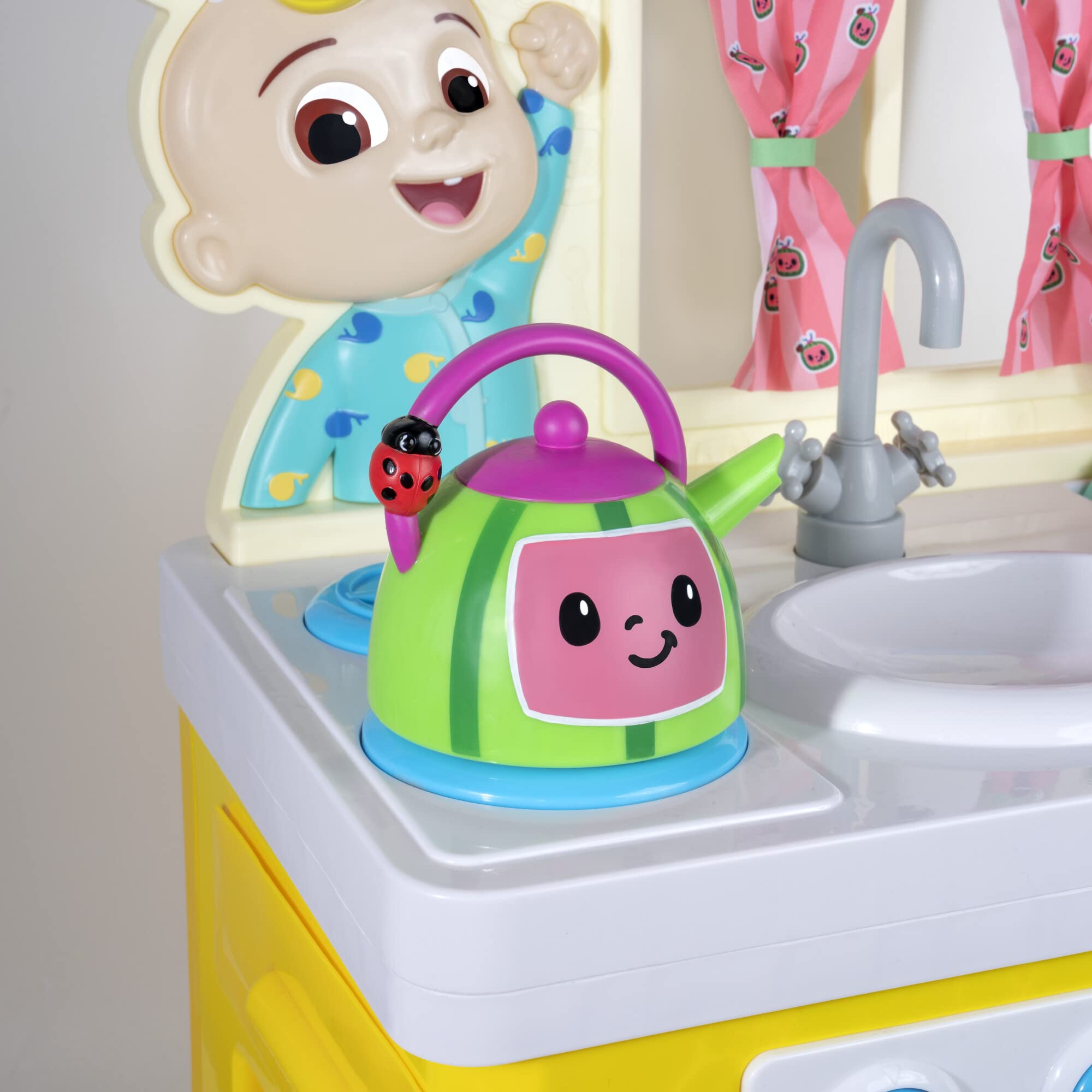 CoComelon Deluxe Kids Kitchen Toy Set with Interactive Accessories for Pretend Play