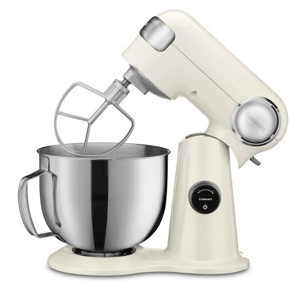 Cuisinart SMD-50CRM Precision Pro 5.5-Quart Digital Stand Mixer with Coconut Cream Bundle - 1 Year CPS Enhanced Protection Plan - Perfect for Baking, Mixing Dough & Whipping Cream at Home