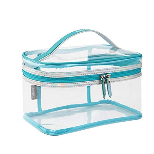Waterproof PVC Makeup Bag - Travel Cosmetic Organizer for Beauty Storage (Black) - Perfect for Travel & Daily Use
