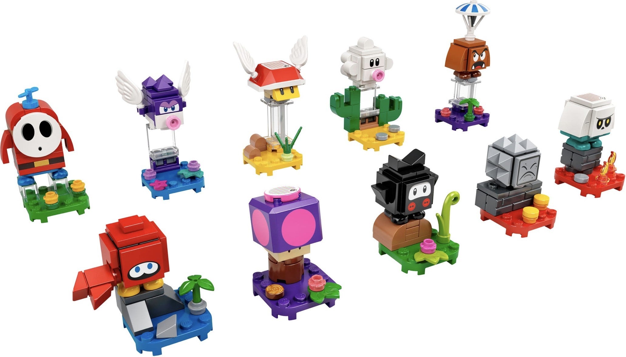 Lego® Super Mario Retro Minifigures Series Display Frame - Perfect for Collectors & Home Decoration