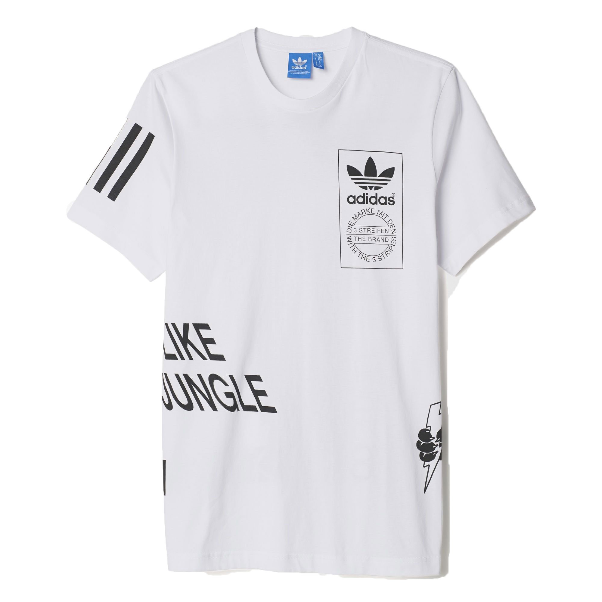 adidas Men's Street Off Placed Tee - White 2XL | Casual Streetwear T-Shirt for Everyday Wear & Urban Fashion