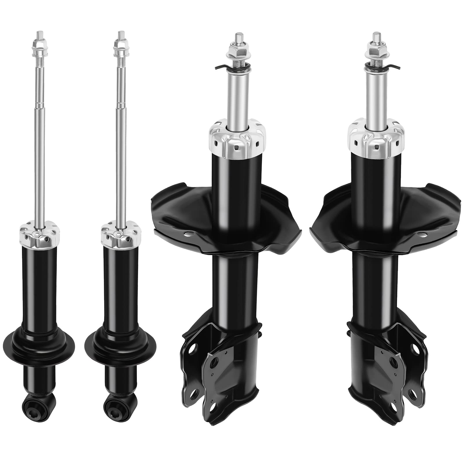 ECCPP Complete 4-Piece Shock Absorber Set - Front & Rear Struts Compatible with 2002-2005 Mitsubishi Lancer (Models 341342 & 333382) - Smooth Ride Replacement for Bumpy Roads & Daily Commuting