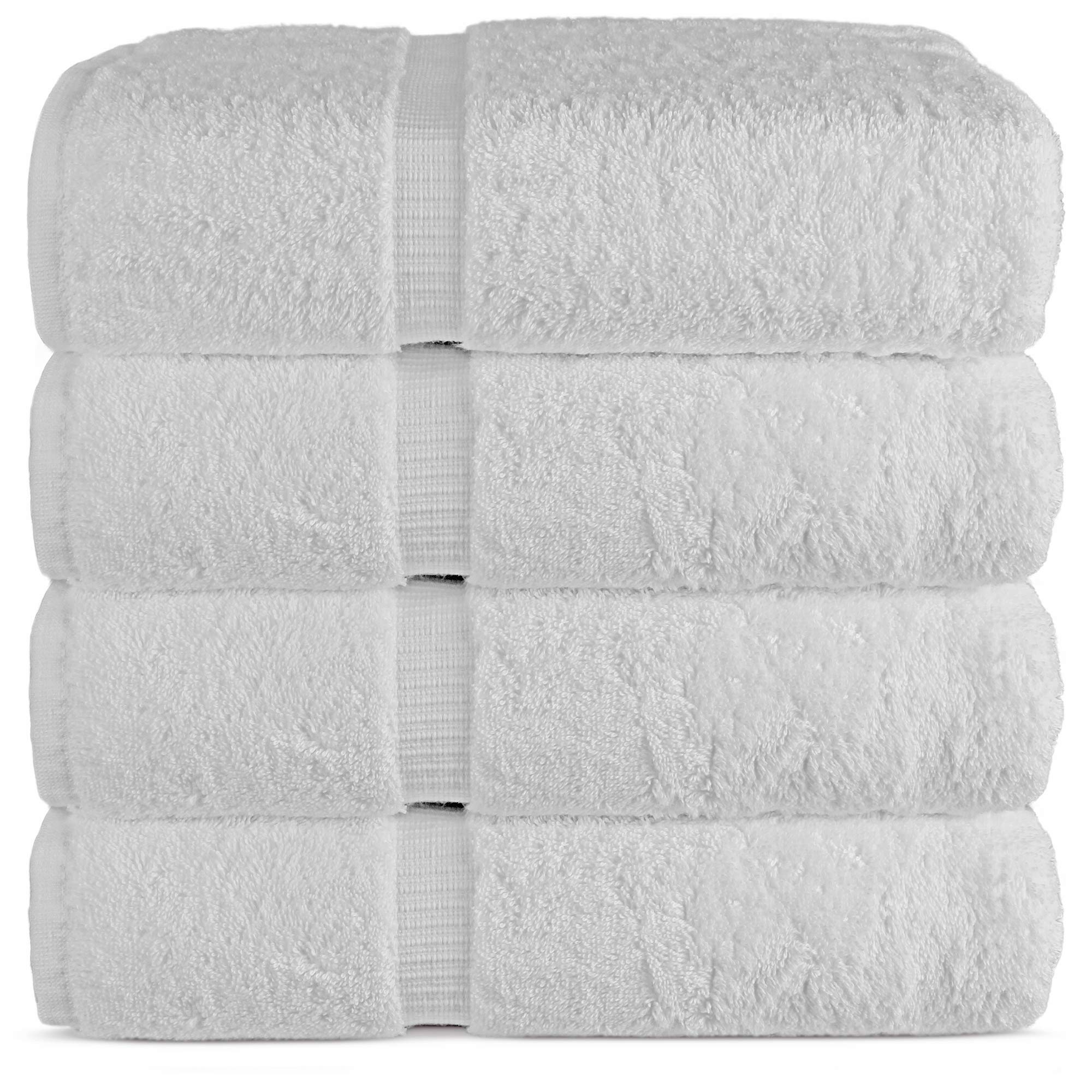 Premium 100% Cotton Turkish Bath Towels Set of 4 - Soft & Absorbent 27