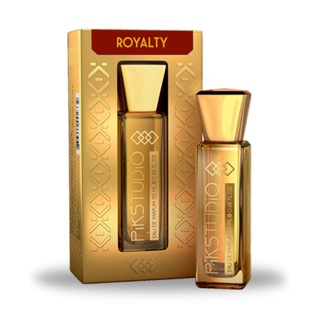 PiKSTUDiO 20ml Perfume Set - Night, Pure, Royalty & Gold Eau De Parfum 4-Pack | Luxury Fragrance Gift for Women & Men | Perfect for Date Night, Office & Special Occasions