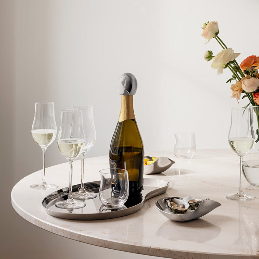 Georg Jensen Luxury Champagne Stopper - Elegant Wine Bottle Sealer for Sparkling Wine & Champagne | Perfect for Parties, Weddings & Special Celebrations