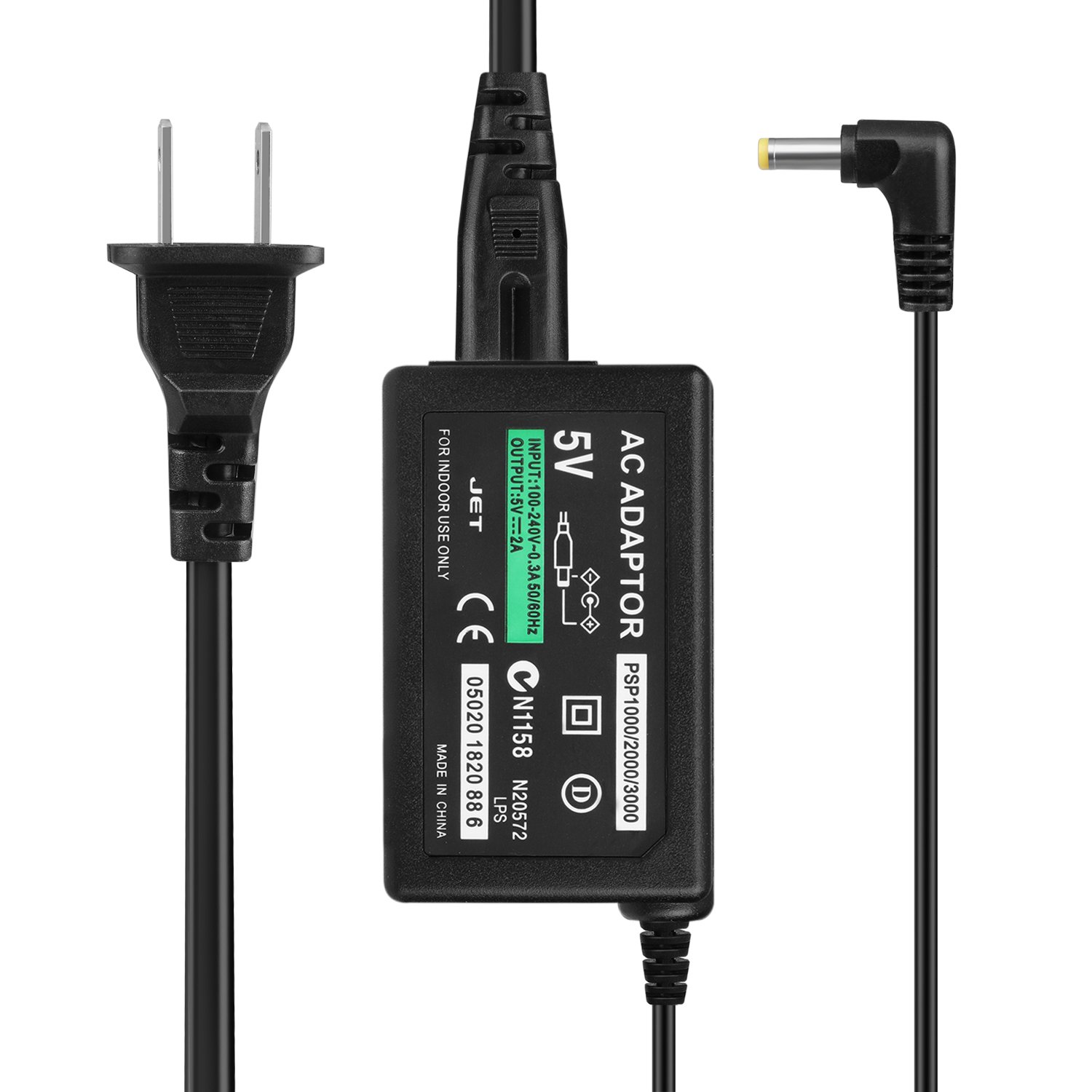 Sony PSP Charger Adapter for PSP 1000/2000/3000 - Home & Travel Use