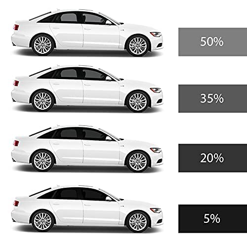 Diablo SOL X Carbon 2-Ply Professional Car Window Tint Film – 5% VLT Dark Charcoal, Heat & UV Block, Self-Adhesive, Easy DIY Installation (24