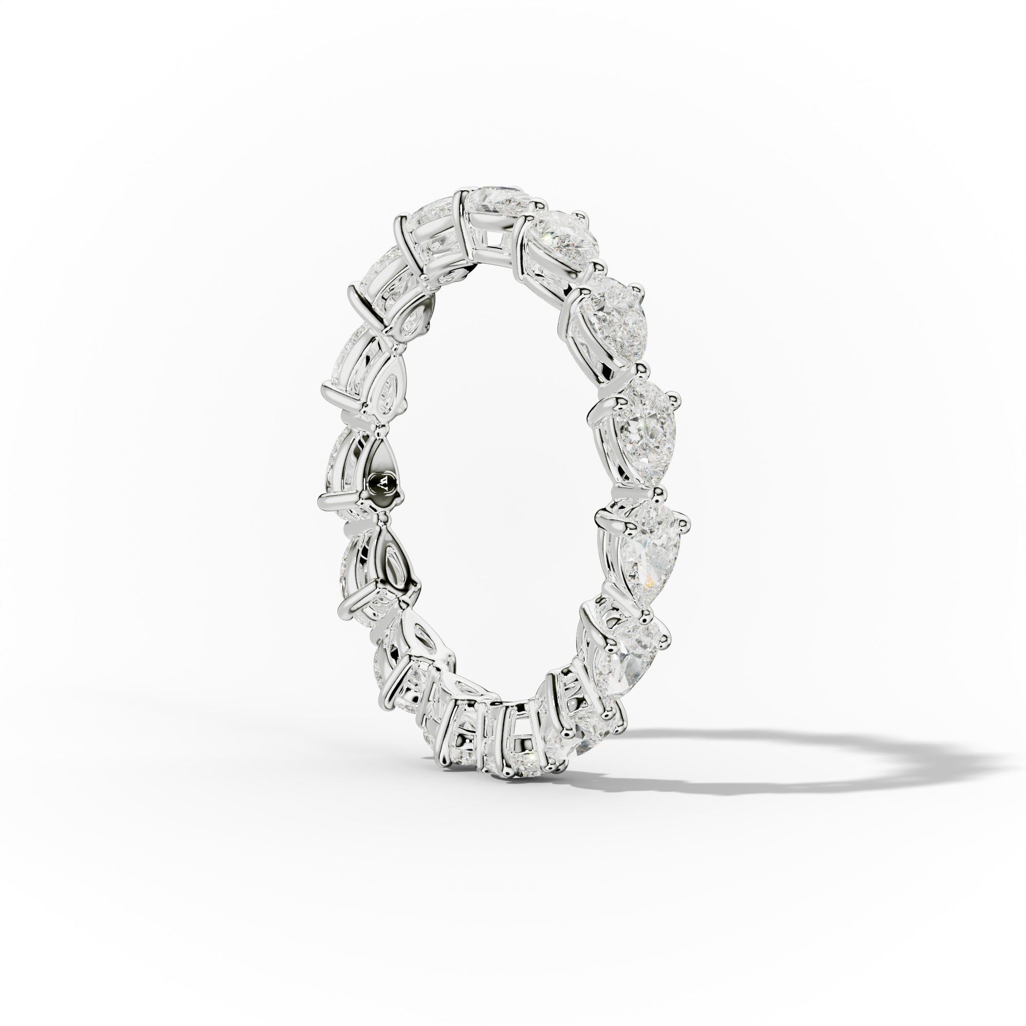 1.0 Carat East West Pear Shape Diamond Eternity Band - Elegant Wedding Ring for Women, Anniversary Gift, Stackable Bridal Jewelry (Perfect for Proposals, Engagements & Special Occasions)