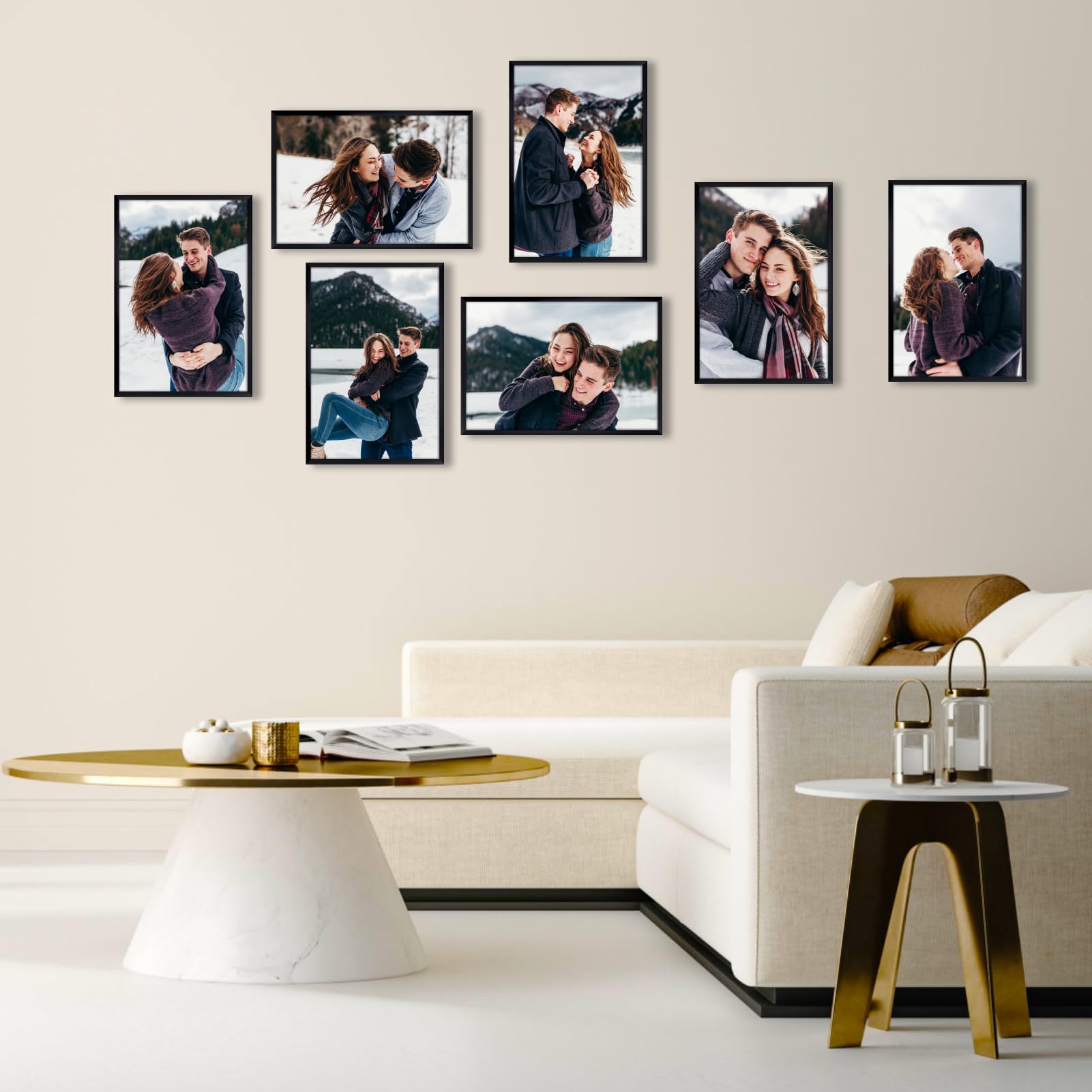 Giftgarden 12x18 Picture Frames Black - Set of 7 Wall Mount Poster Frames for 12x18 Photos | Perfect for Home Decor, Office Display & Gallery Wall Arrangement