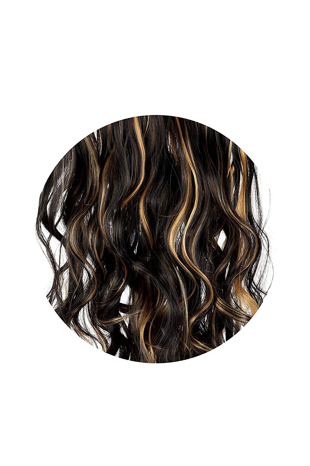 BLUSHIA Natural Highlight Wavy Hair Extensions - 5 Clips for Volume & Length | Perfect for Parties, Weddings & Daily Styling