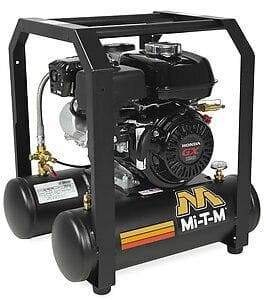 5 Gallon Single Stage Gasoline Air Compressor - Powerful 2.5 HP Motor, 125 PSI, Portable for Construction & DIY Projects - AM1 HH04 05M - Ideal for Nail Guns, Painting, Inflating Tires & Power Tools