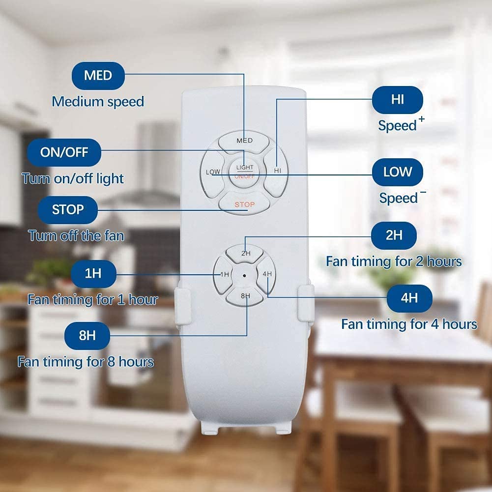 35 Inch Retractable Bladeless Ceiling Fan with Remote Control - 30W LED Light, 3 Speed Settings, Timer Function & 3 Color Options - Ultra Quiet Modern Ceiling Fan for Kitchen, Bedroom, Living Room - FCC Certified | Perfect for Home Cooling & Ambient Lighting