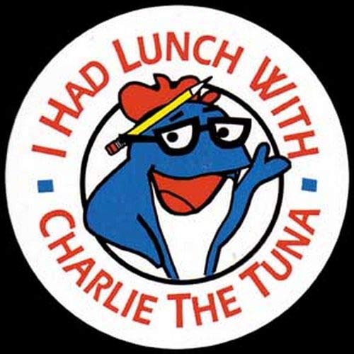 Vintage Charlie the Tuna Decal - Retro Fish Sticker for Cars, Laptops & Gifts - Nostalgic Souvenir for Seafood Lovers & Pop Culture Fans
