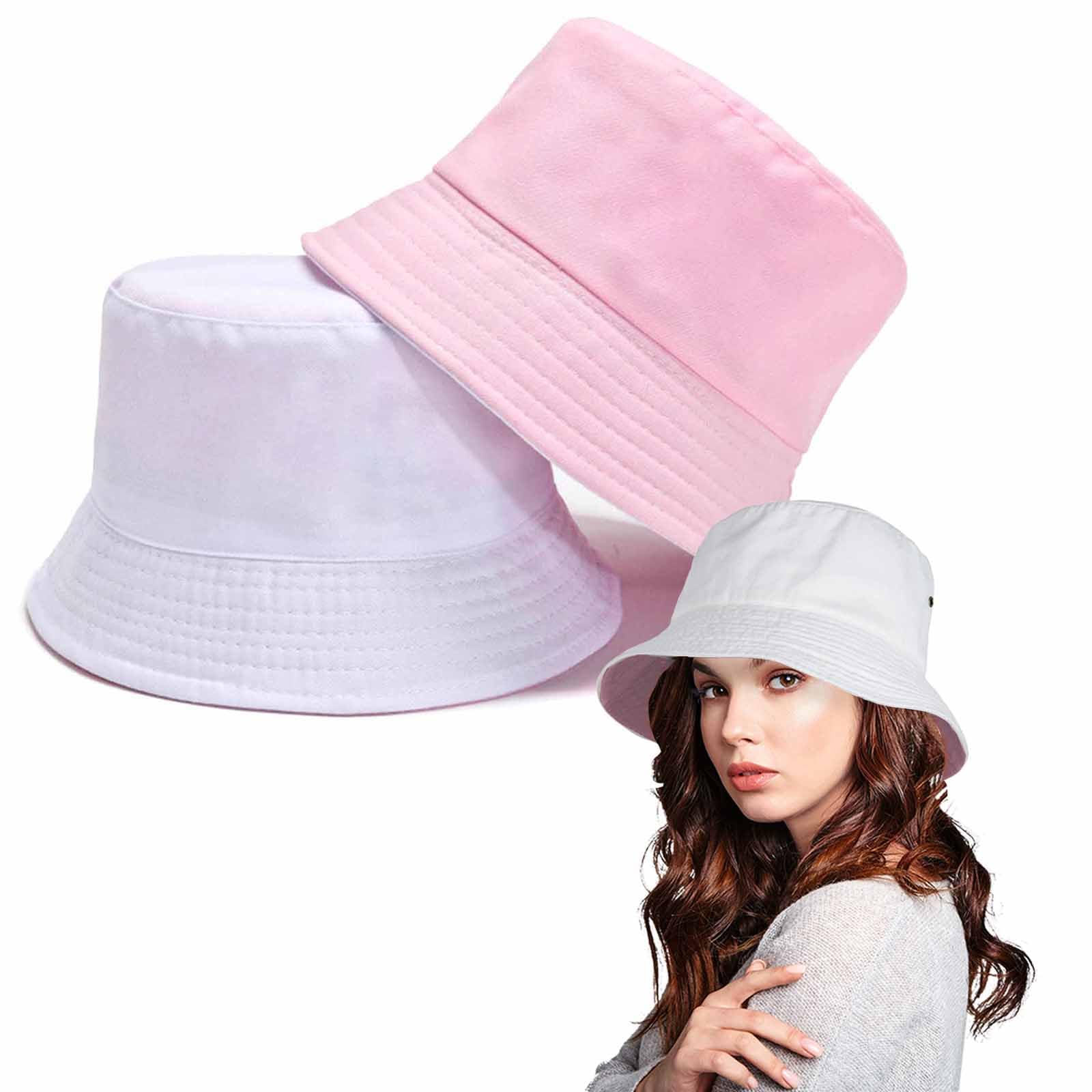 Stylish Unisex Washed Cotton Bucket Hats for Women & Men - Packable Summer Sun Hat for Beach, Travel, Golf, Fishing & Outdoor Activities
