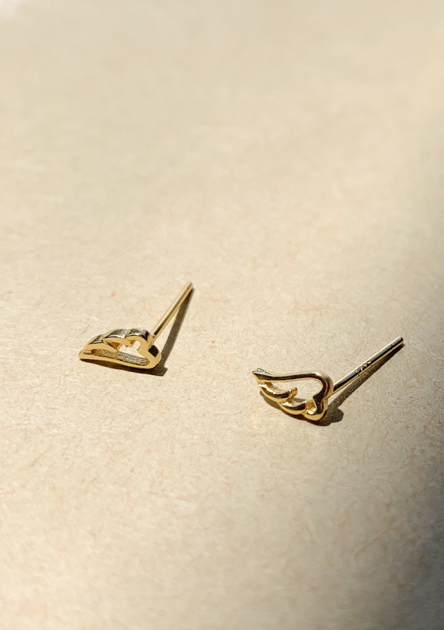 14K Gold Plated Wings Tiny Earrings - Elegant Bridal Party Gifts for Wedding, Bridesmaids, Anniversary & Special Occasions