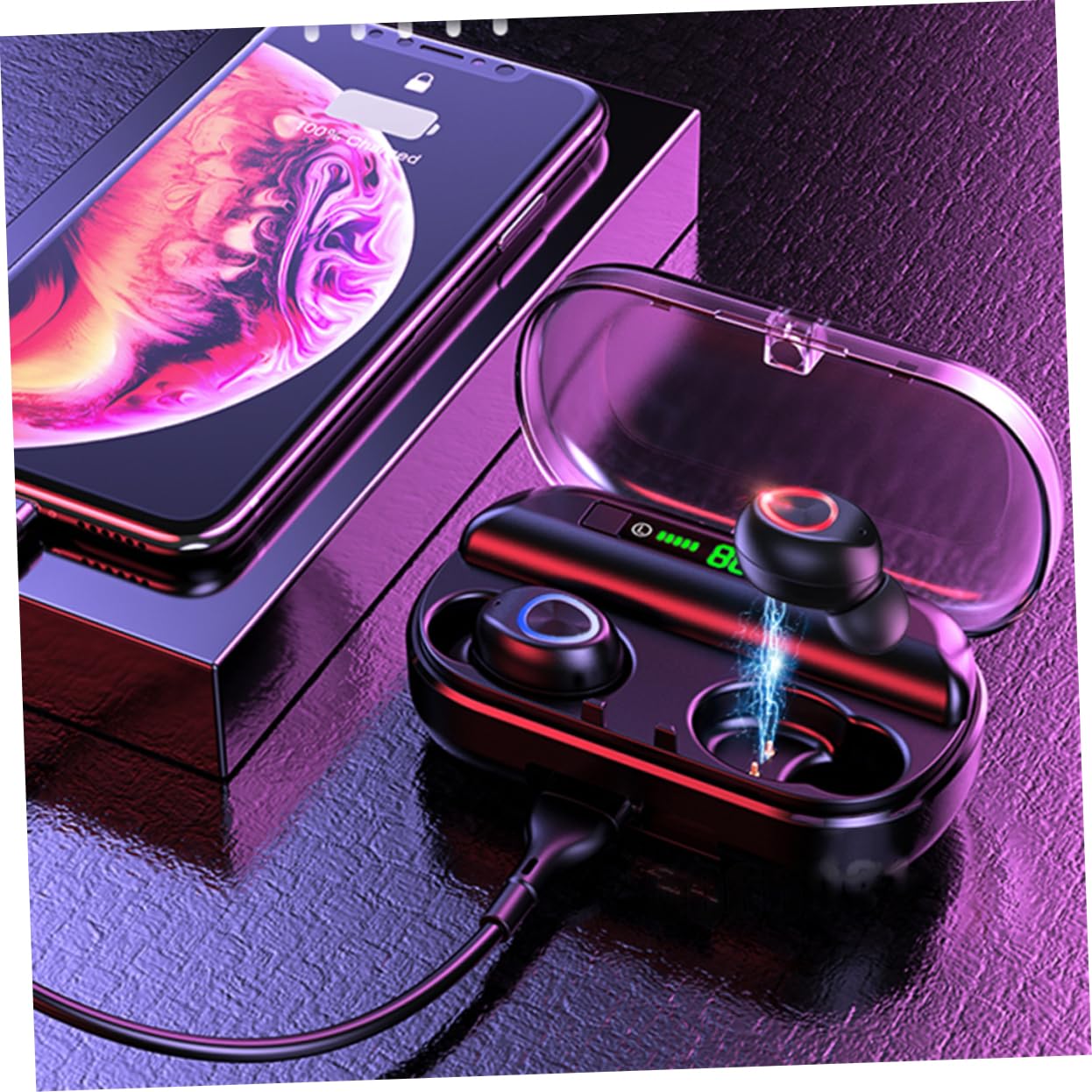 Mikikit Wireless Earbuds for Swimming, Running, Cycling & Gym - IPX8 Waterproof Bluetooth Headphones with Secure Fit for Sports & Outdoor Activities - Perfect for Workouts, Swimming Training & Active Lifestyle