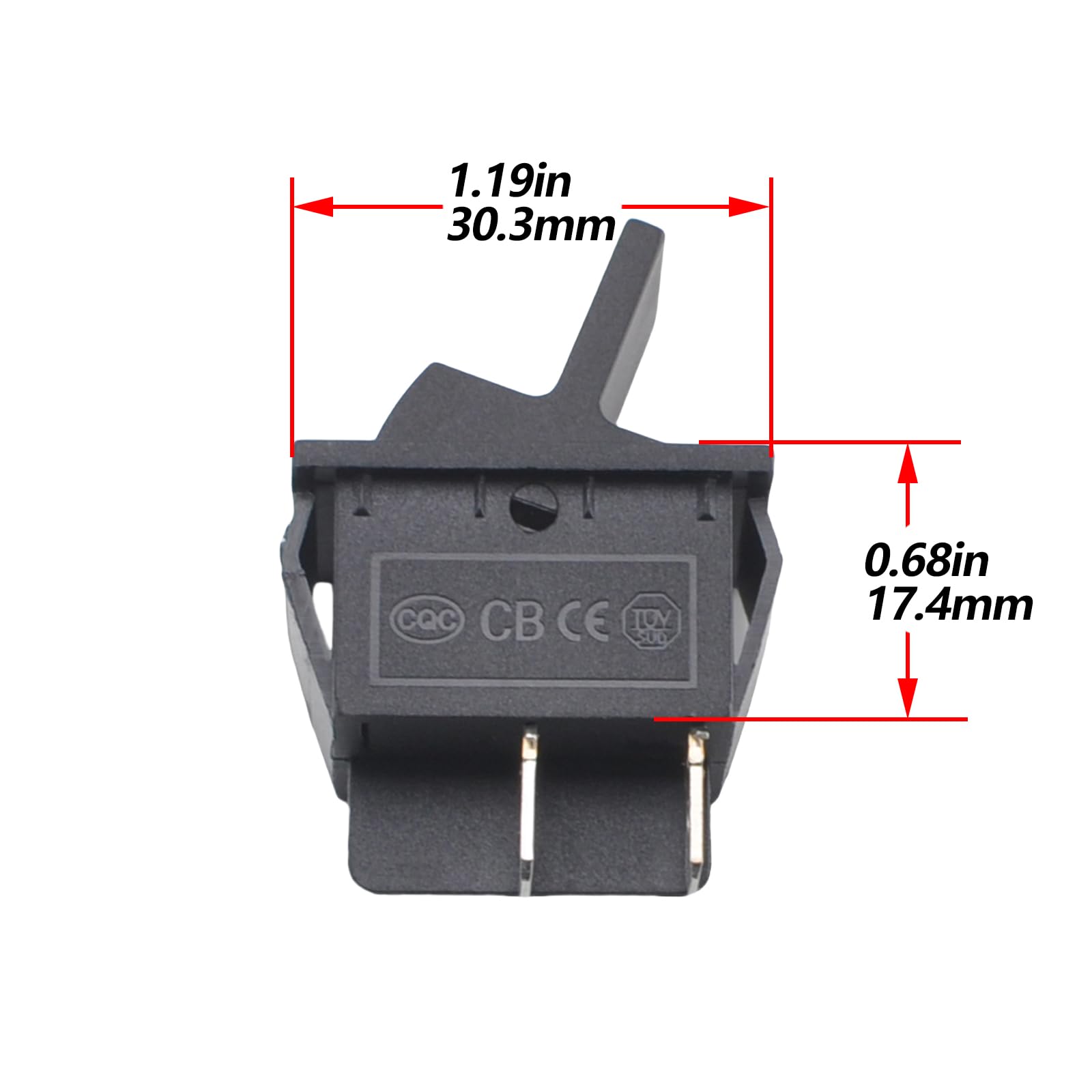 15758 Blender On/Off Rocker Switch Replacement - Compatible with Vitamix Drink Machine, Vita-Pro & Vita-Prep Series (Fits Part Numbers 015758, CTL104) - Perfect for Home Kitchen & Commercial Smoothie Bars