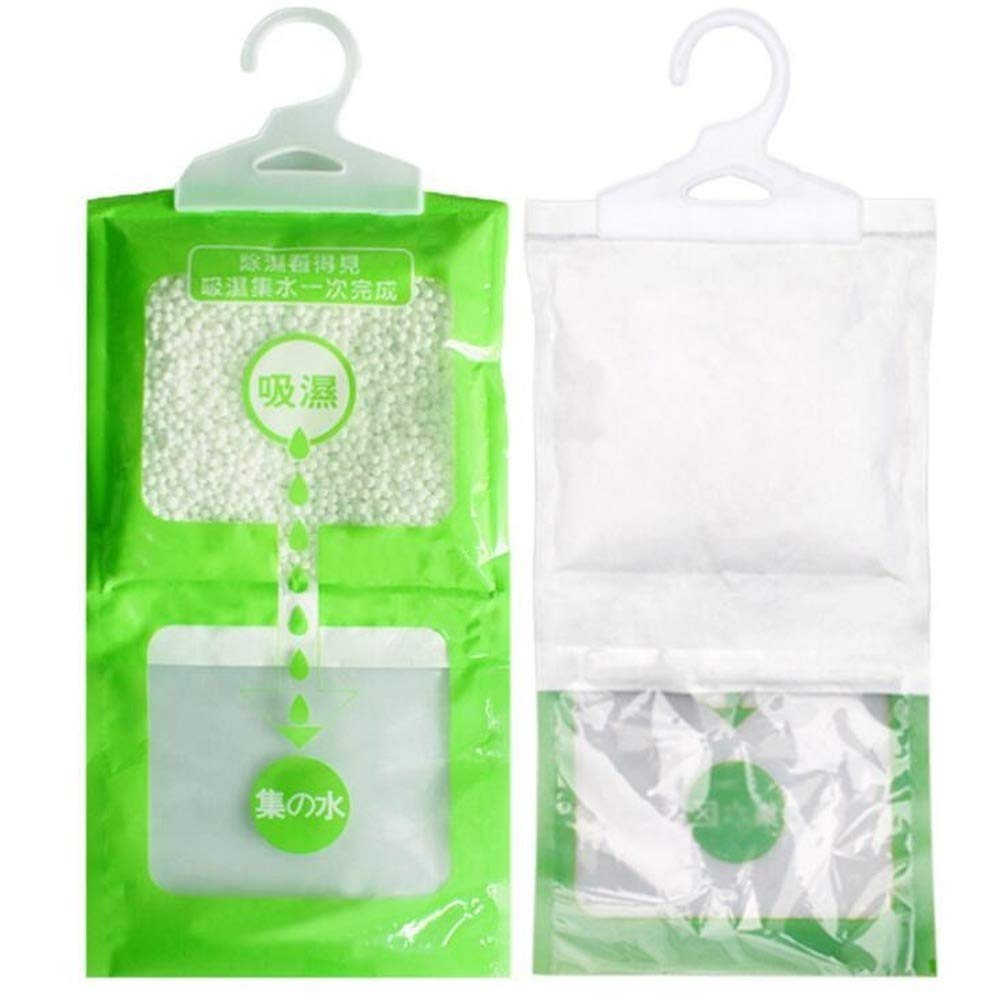 WHFDYJ Moisture Absorbent Desiccant Bags - 10 Pack for Wardrobe, Closet & Bathroom - Dehumidifier for Household, Chemicals & Cleaning Tools - Prevent Mold & Dampness in Storage Areas