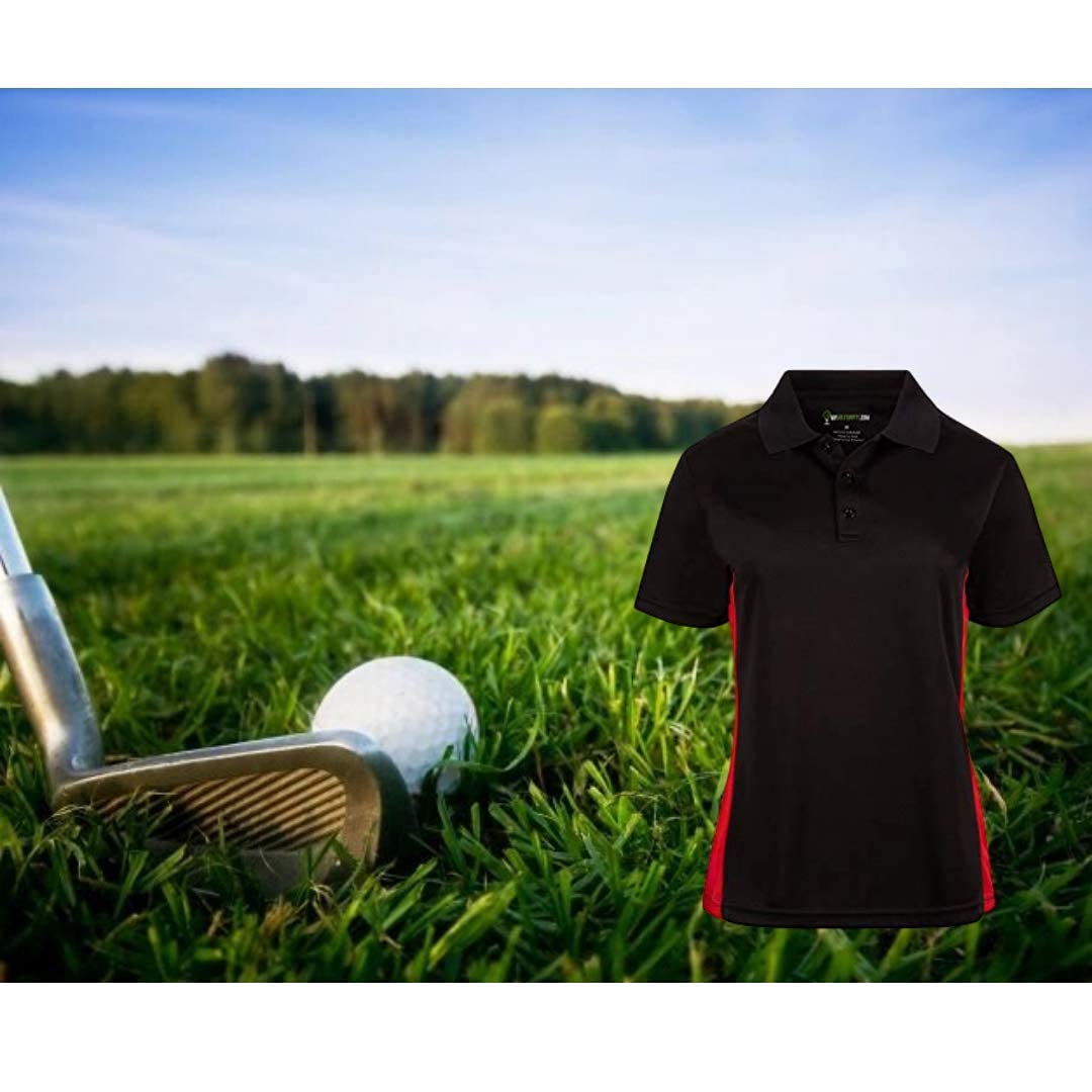 Premium Women's French Cut Short Sleeve Golf T-Shirt - Moisture Wicking & Comfortable Performance Top with Free Golf Hat - Perfect for Golf Outings, Practice Sessions & Casual Wear