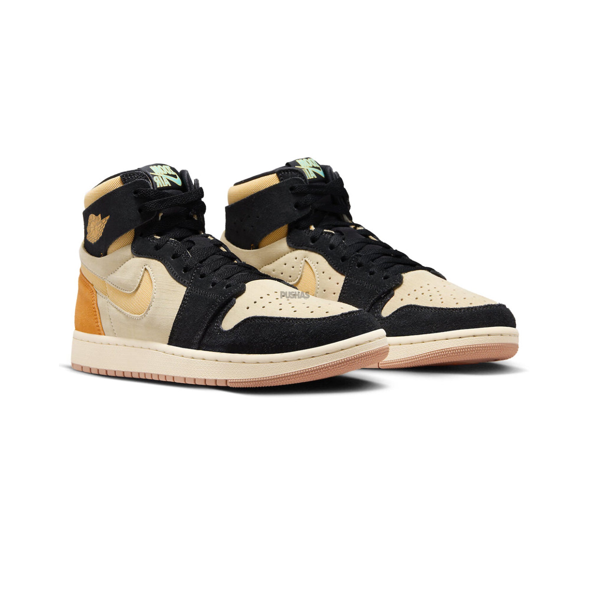 Air Jordan 1 High Zoom Air CMFT 2 'Muslin Vivid Orange' Basketball Shoes (2023) - Men's Retro Sneakers for Running, Gym & Streetwear Fashion
