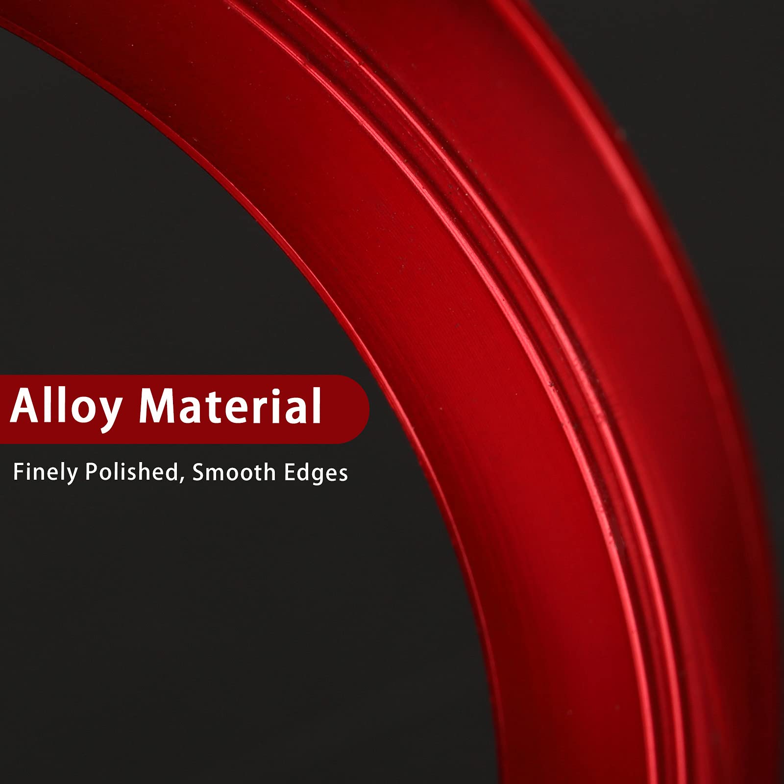 3PCS Car AC Knob Trim & Audio Cover Decorative Rings - Compatible with Alfa Romeo Giulia & Stelvio 2016-2019 Models - Interior Upgrade Accessories for Enhanced Dashboard Style - Perfect for Car Enthusiasts & Customization Lovers