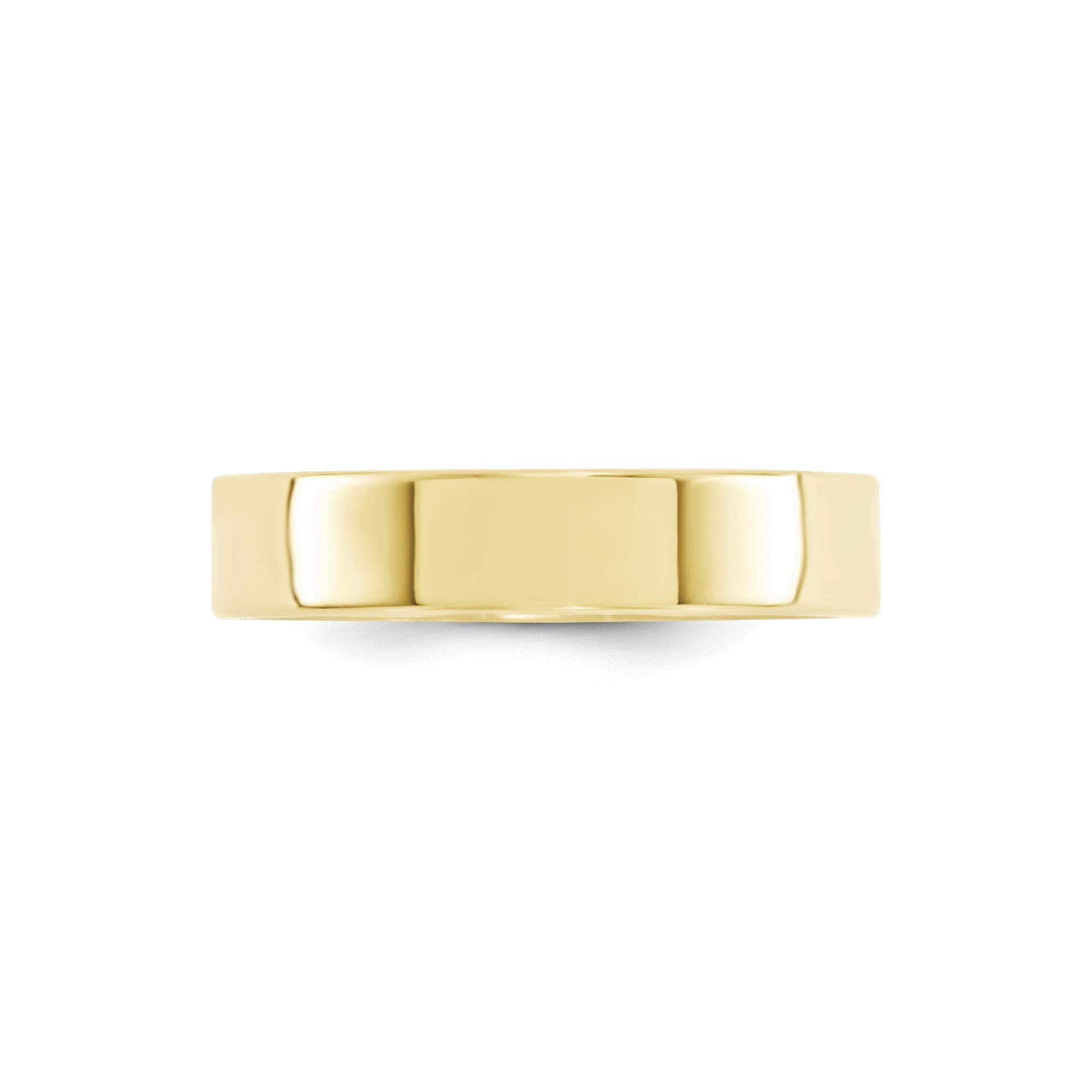 10K Yellow Gold 5mm Comfort Fit Band Ring for Men - Size 11.5, Wedding & Anniversary Gift