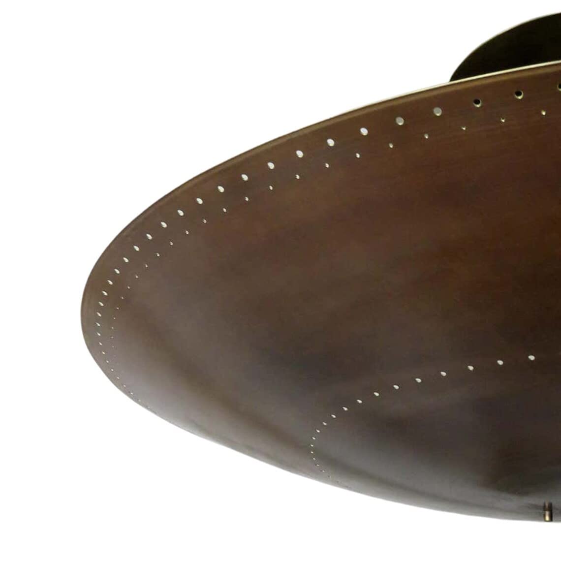 NauticalMart 6-Light Mid Century Modern Sputnik Chandelier - Elegant Flushmount Ceiling Light Fixture in Raw Brass - Perfect for Dining Room, Living Room or Bedroom Lighting