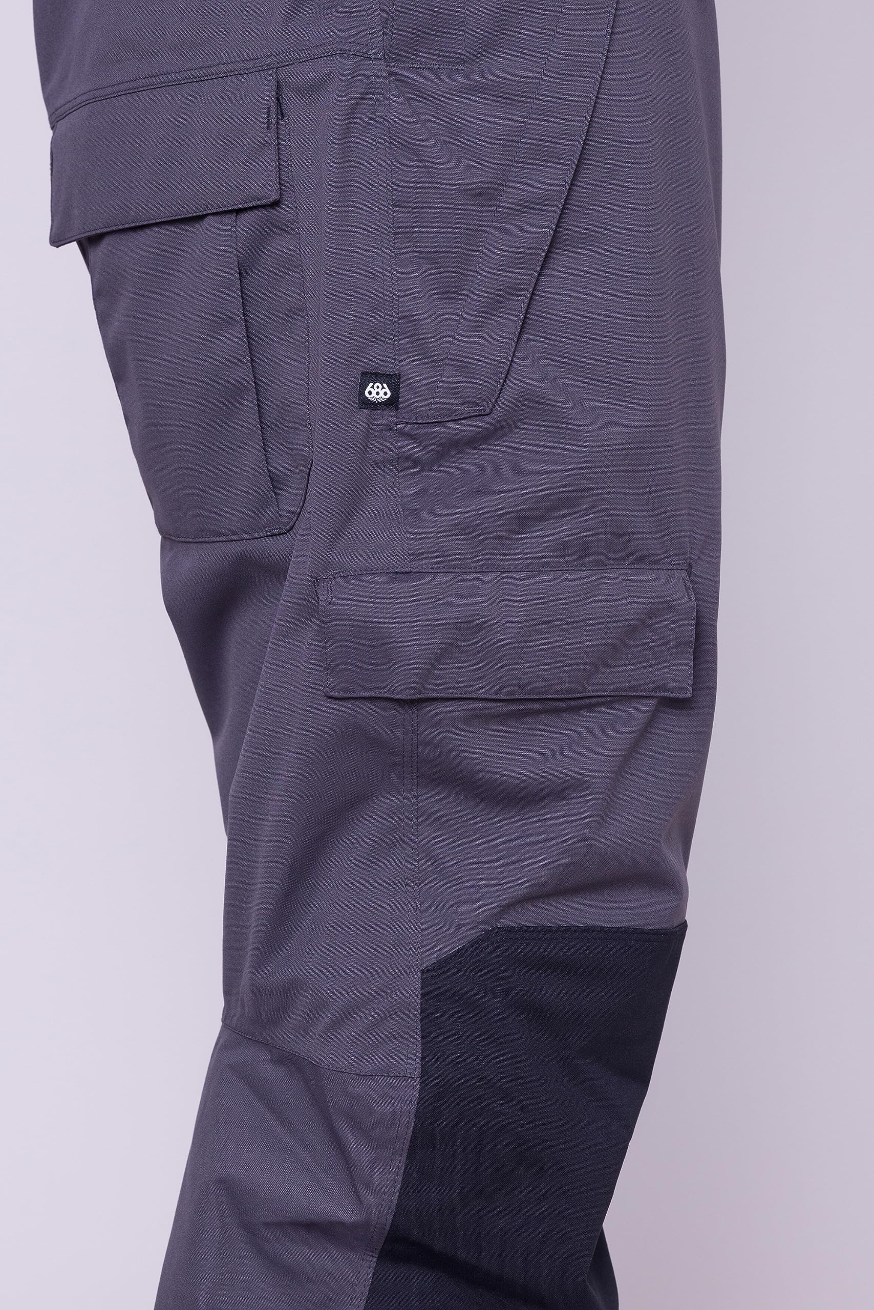 686 Men's Hot Lap Insulated Snow Bibs - Waterproof & Weather-Resistant Ski Pants for Cold Weather - Perfect for Skiing, Snowboarding & Winter Outdoor Activities