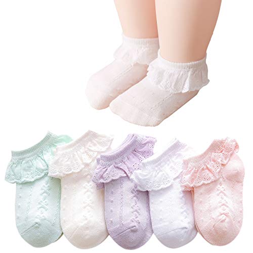 White/Cream/Pink/Light Green/Purple_5 Pk