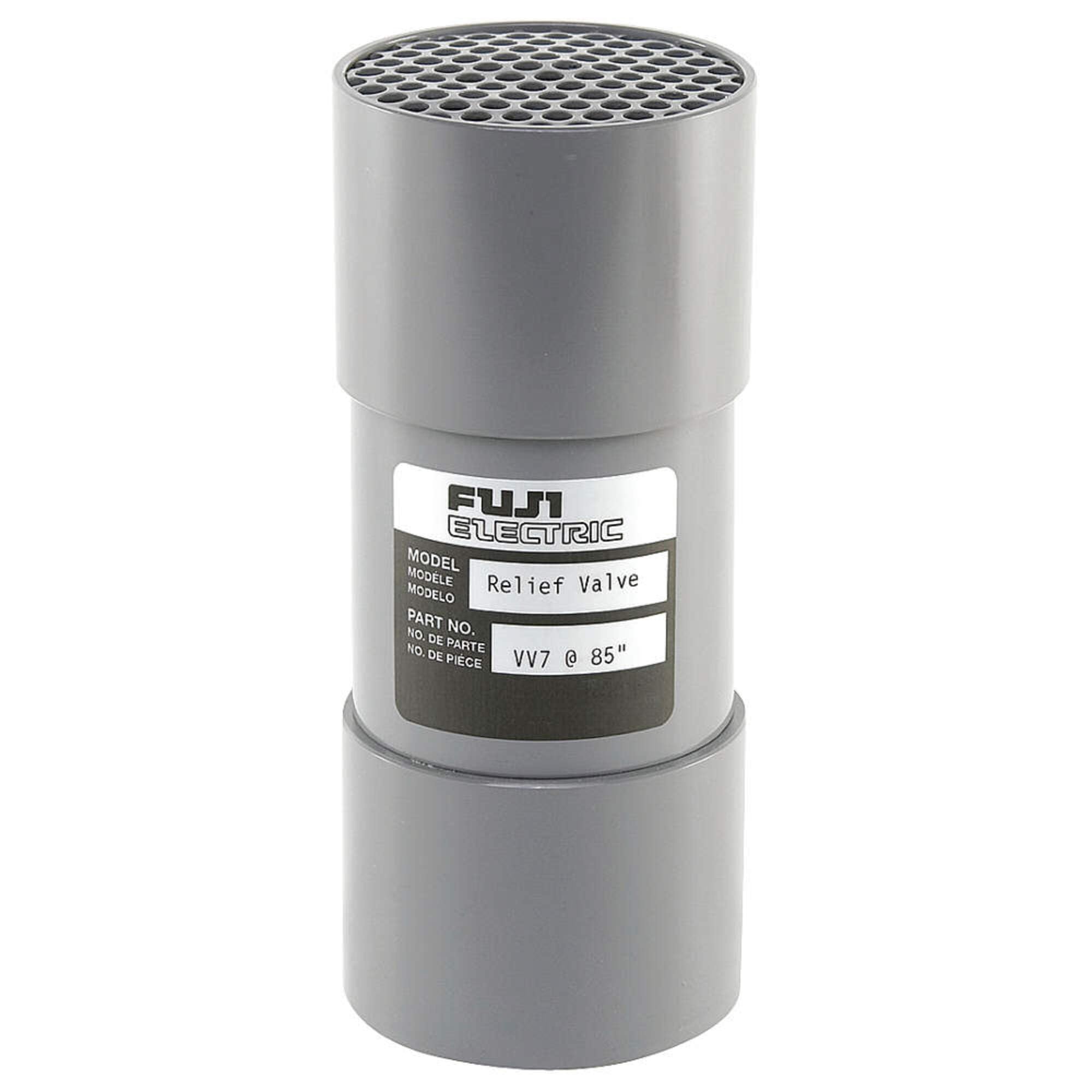 Fuji Electric VRV608 Blower Relief Valve - 2 Inch Outside Diameter, 168 in wc Preset Vacuum Limit for HVAC & Industrial Applications