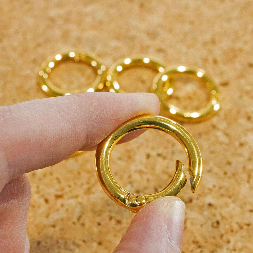Premium Paracord Metal Spring Gate O-Rings - Silver, Gold, Bronze (2/5/10/25/50/100 Packs) for Jewelry Making, DIY Accessories, Outdoor Gear & Survival Bracelets - Perfect for Crafting, Keychains & Outdoor Adventures