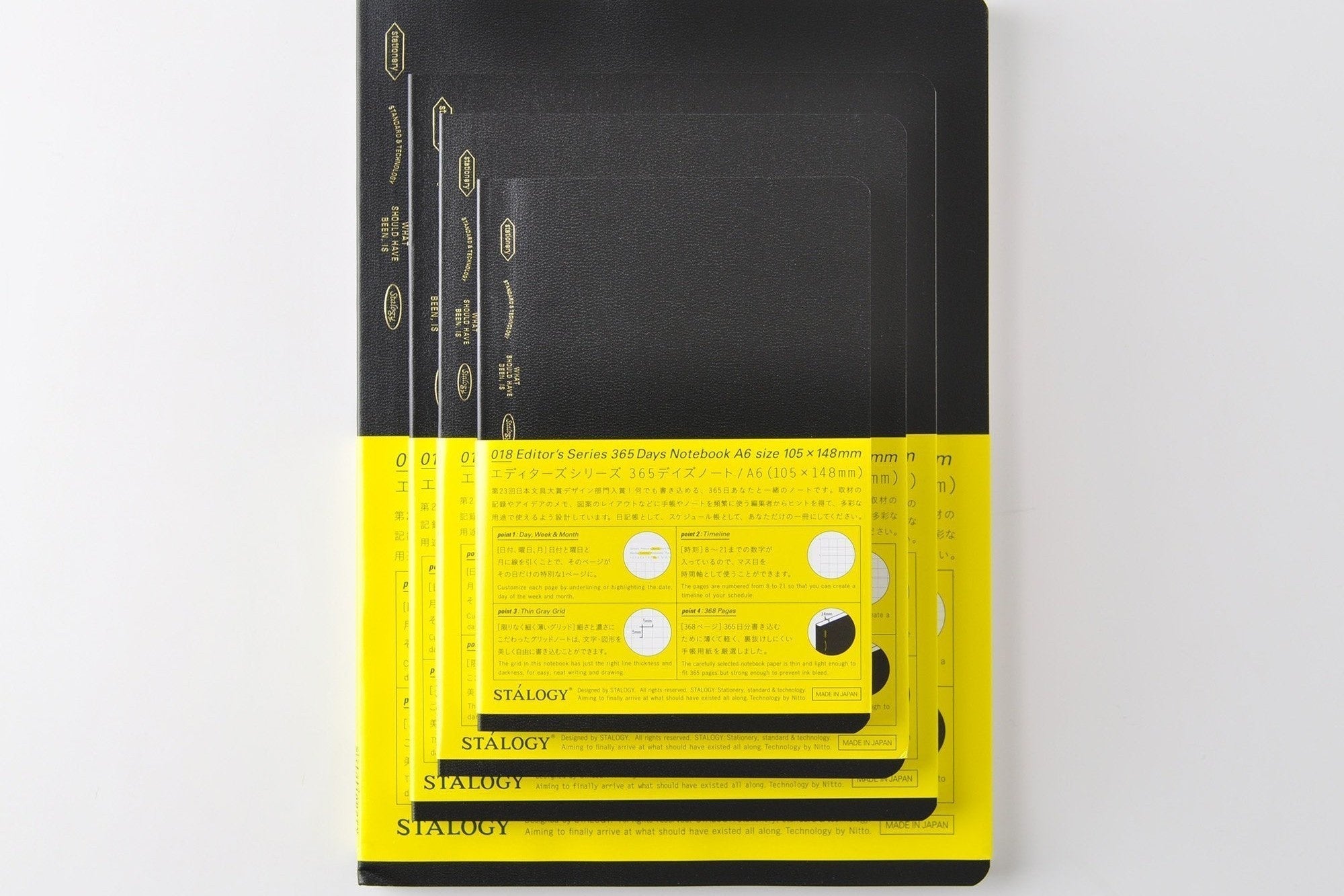 Stalogy 1/2 Year A6 Grid Notebook - 186 Pages, Blue - Perfect for Journaling, Planning & Note Taking for Students & Professionals