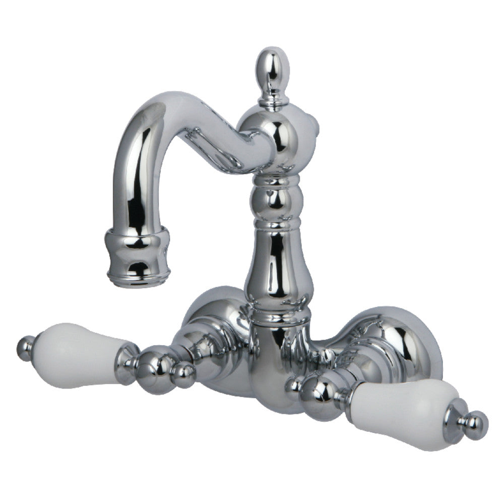 Kingston Brass CC1076T1 Vintage 3-3/8 Inch Wall Mount Tub Faucet - Classic Bathroom Fixture for Traditional & Farmhouse Style Homes