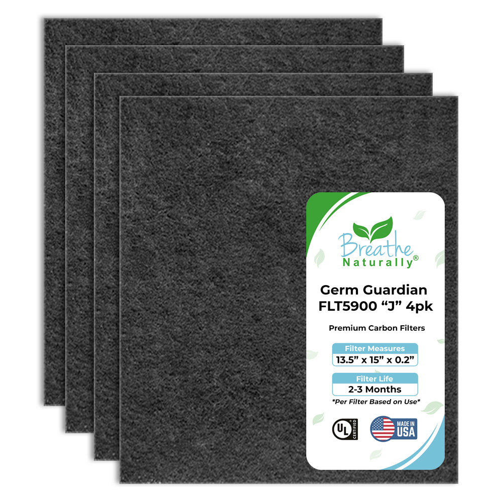 GermGuardian FLT5900J Carbon Prefilters Replacement for AC5900WCA & AC5900WDLX Air Purifiers - Improve Indoor Air Quality in Bedroom, Office & Living Room