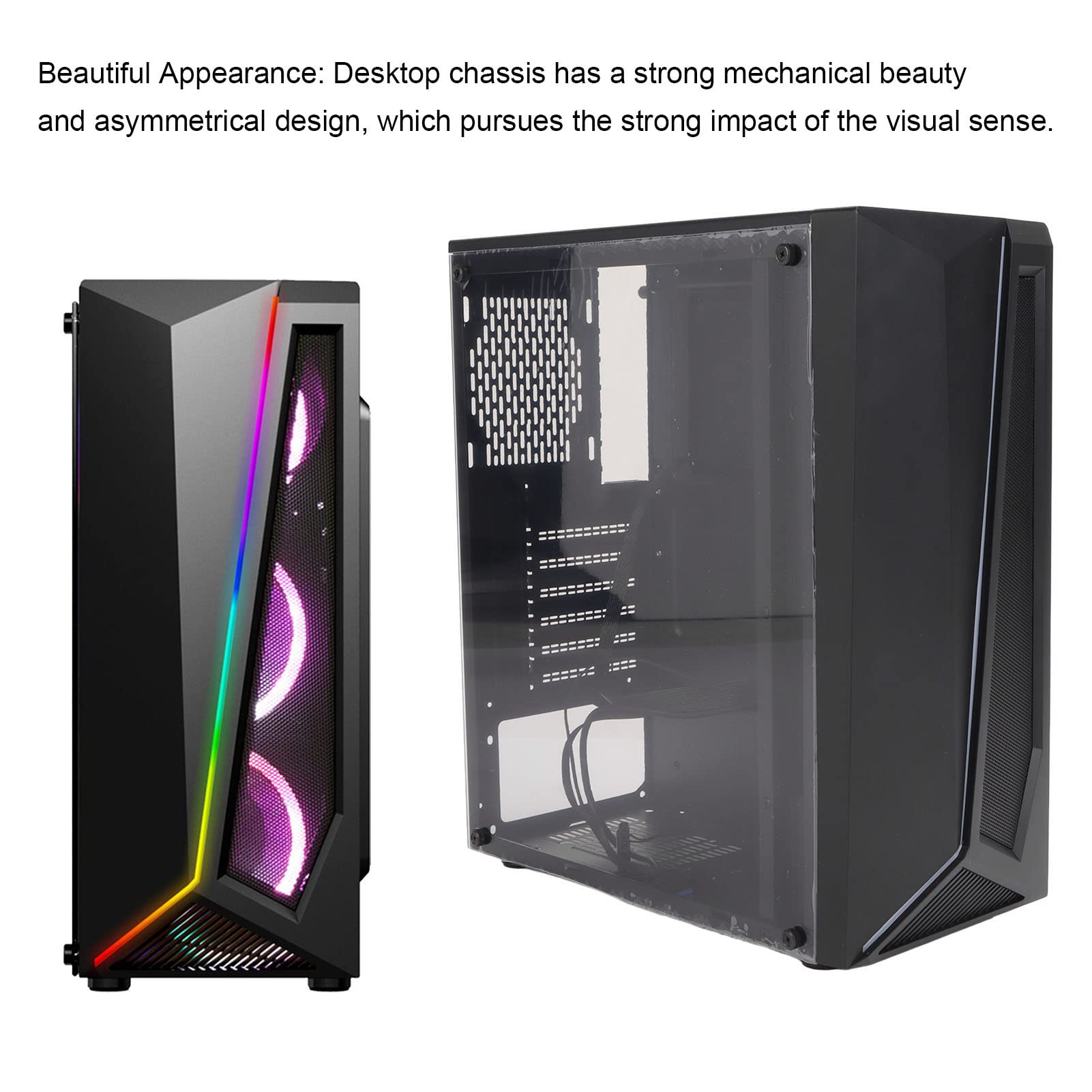 ATX/Micro ATX/Mini ITX PC Gaming Case - Dustproof Computer Chassis for Desktop Builds | Perfect for Gaming Rigs, Workstations & Home Office Setups
