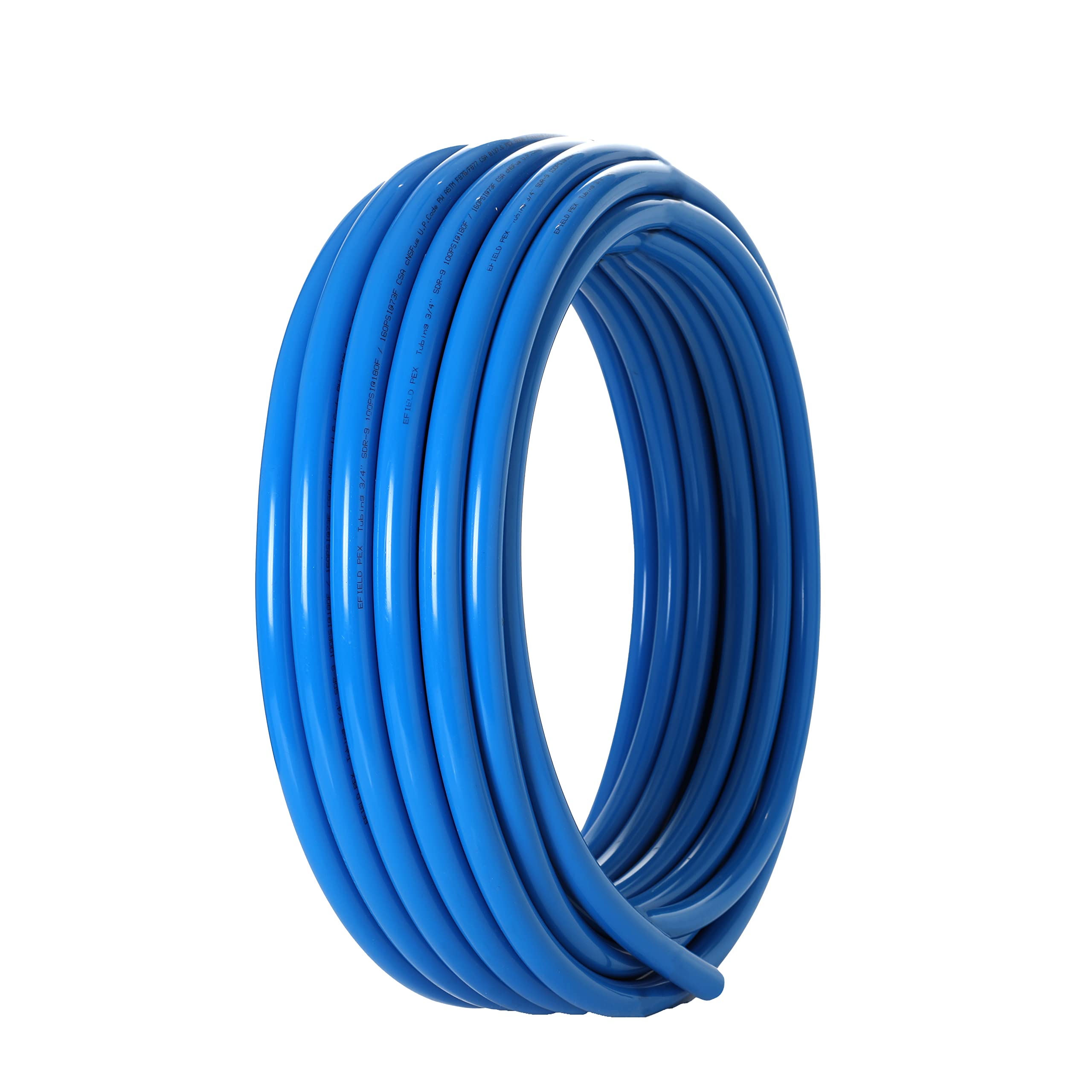 EFIELD 3/4 Inch x 100 Ft PEX-B Pipe Blue - NSF Certified Potable Water Plumbing Tubing with Pipe Cutter - Perfect for Home Water Supply, Radiant Heating & DIY Plumbing Projects